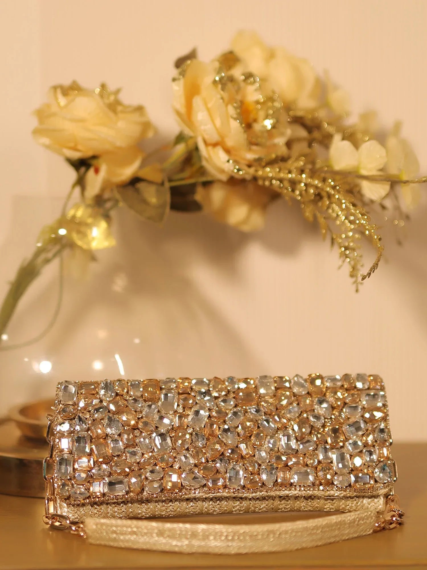 Siddhiksha Copper Evening Clutch