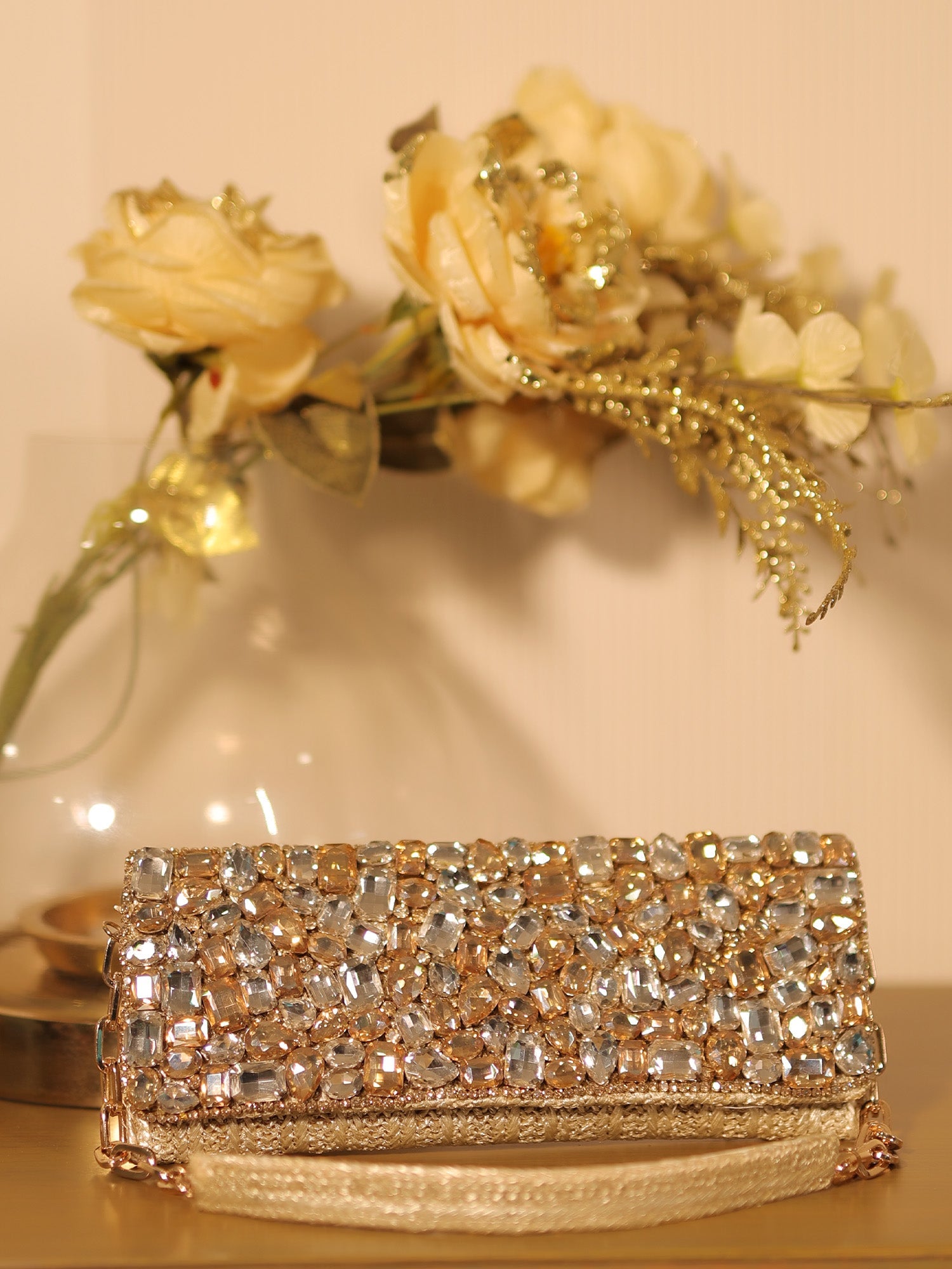 Siddhiksha Copper Evening Clutch