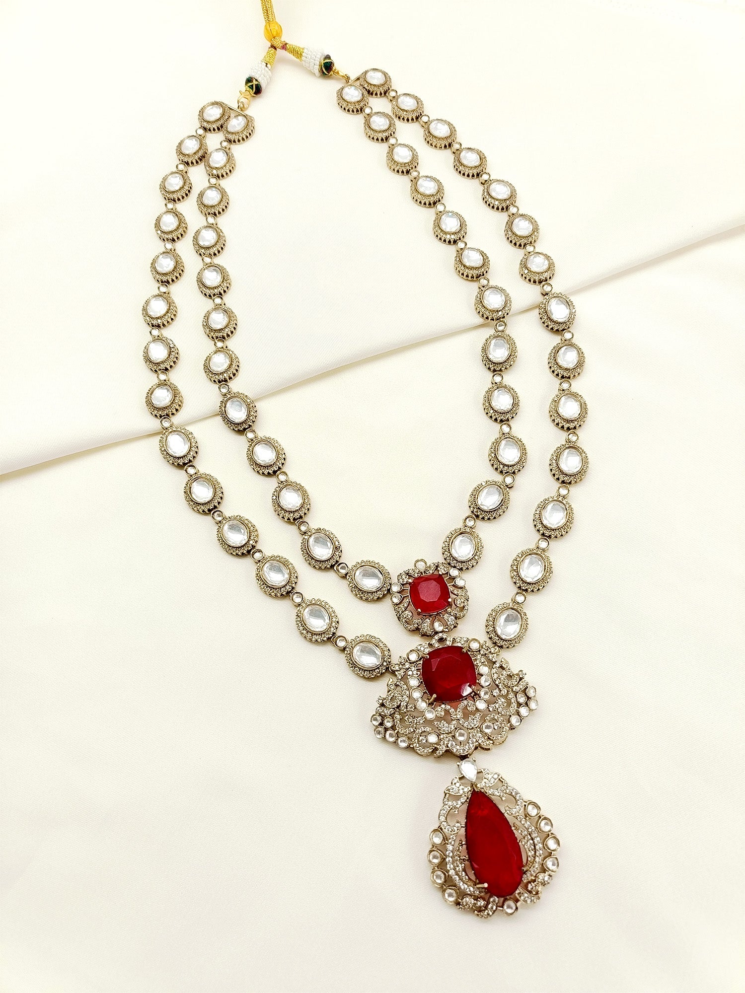 Dishant Ruby Groom Victorian Neckpiece