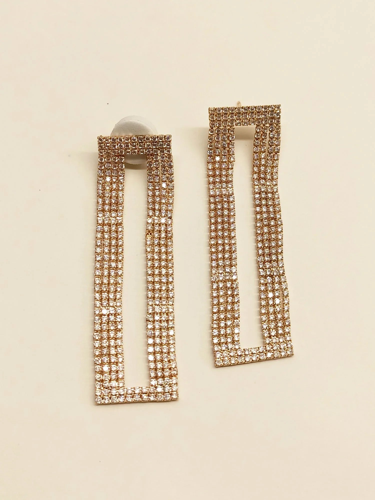 Gracie Rose Gold Rhino Western Earrings