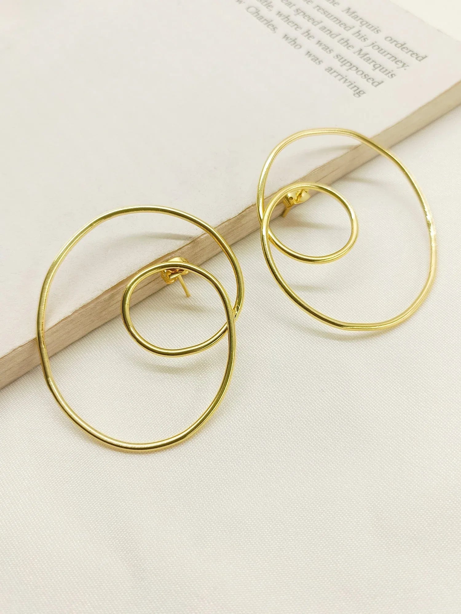 Priscilla Golden Western Earrings