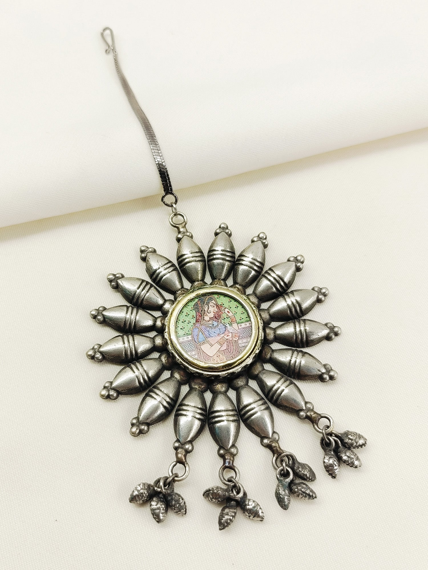 Lakshana Multi Colour Oxidized Maangteeka