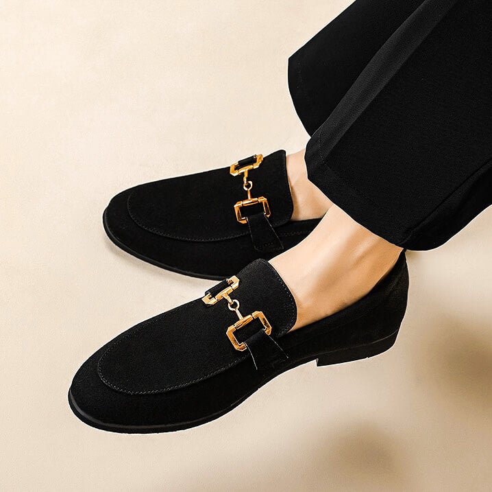 Massimo Heritage Suede Loafers - By Qivii