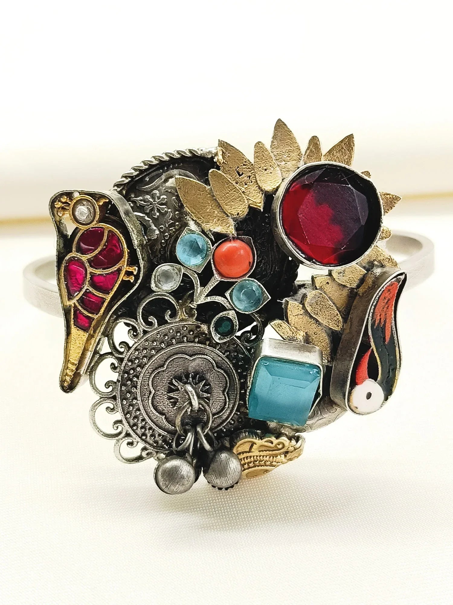 Vishaka Multi Colour Oxidized Bracelet