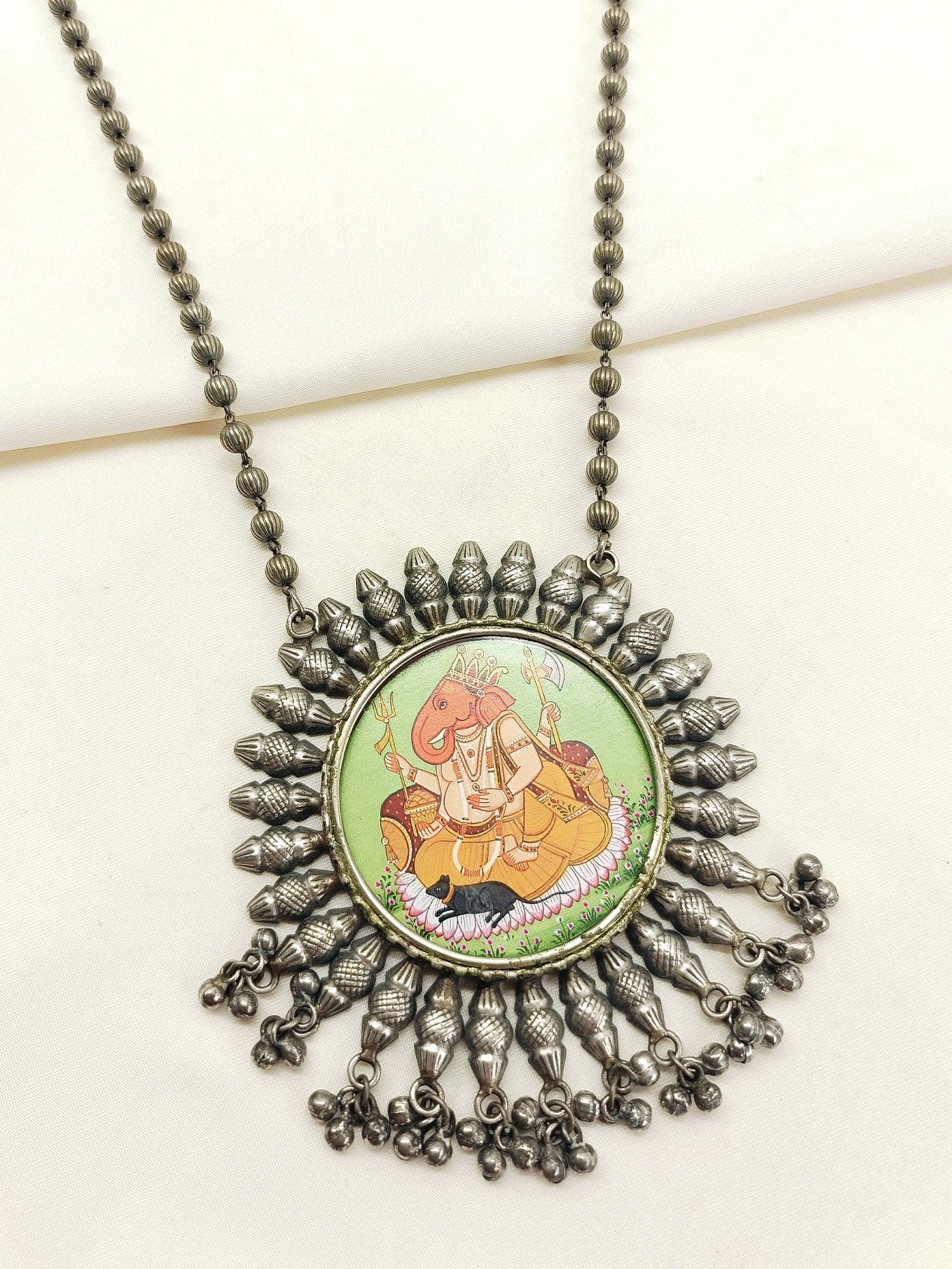 Trivia Multi Colour Oxidized Neckpiece