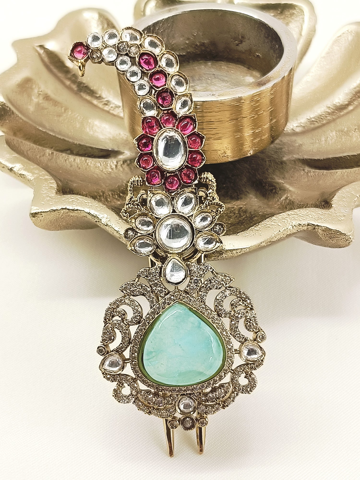 Atharv Mint Green Dulha Kalgi