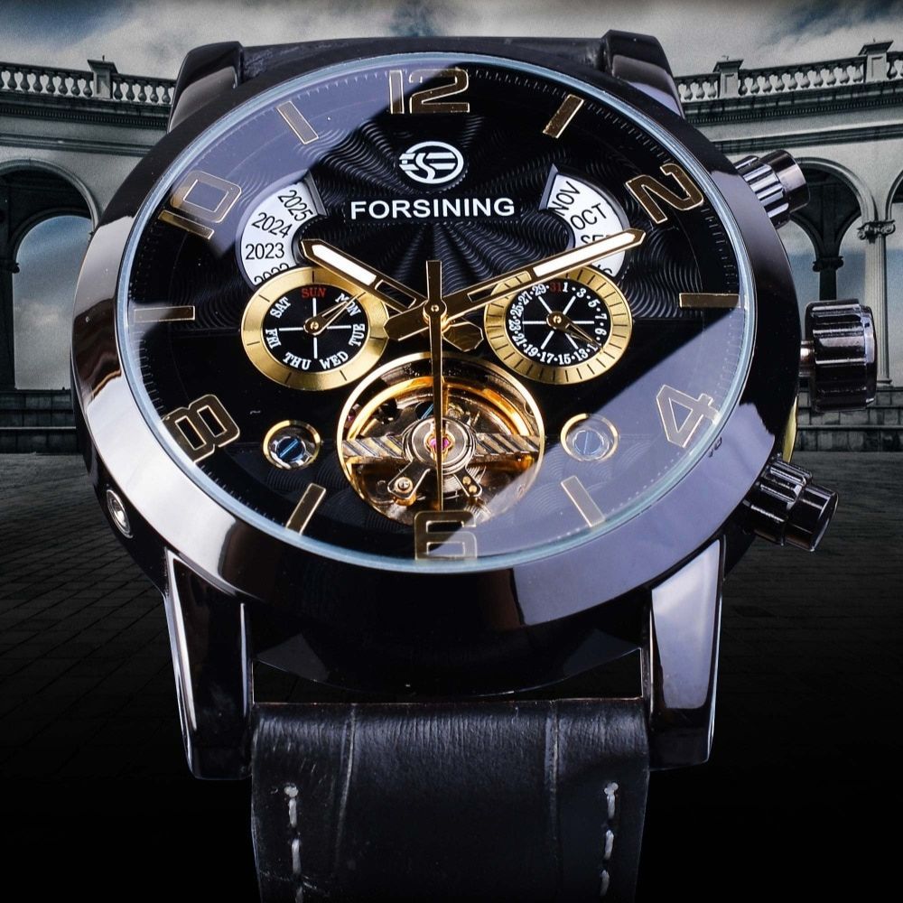 Premium Automatische Mechanische Tourbillon Horloge - By Qivii