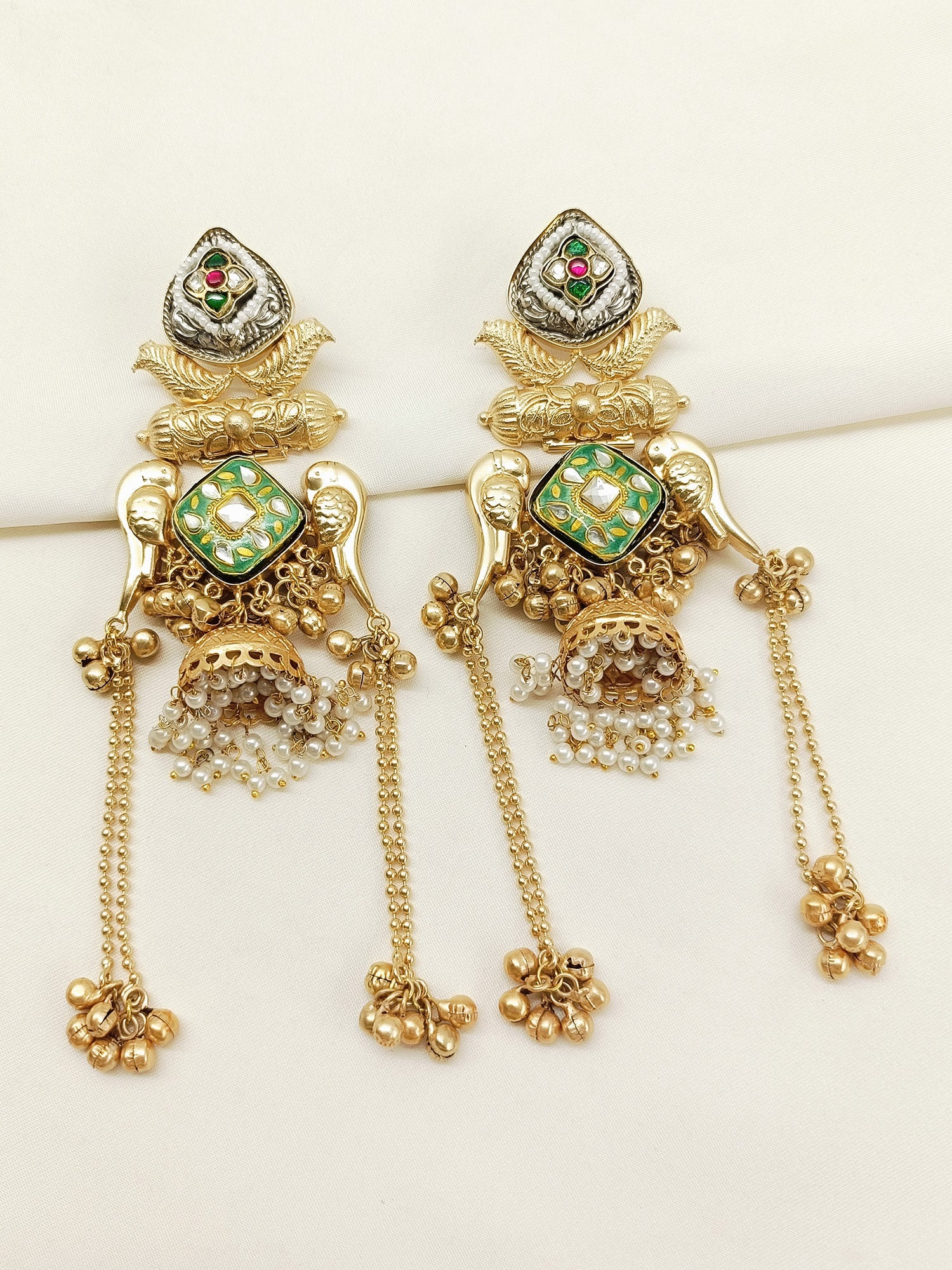 Demira Mint Green Boutique Jhumki