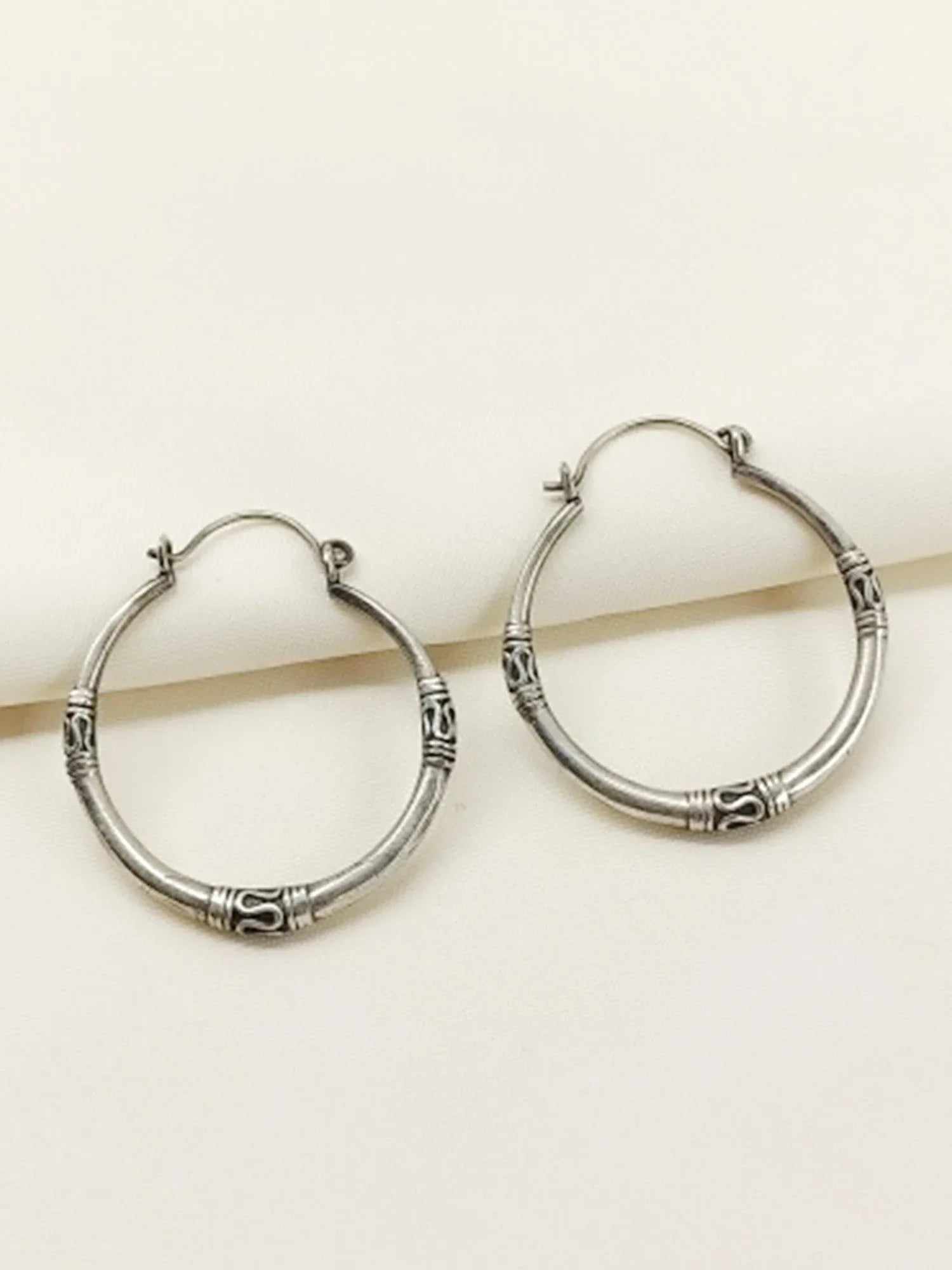 Aadhvita Plain Oxidized Earring