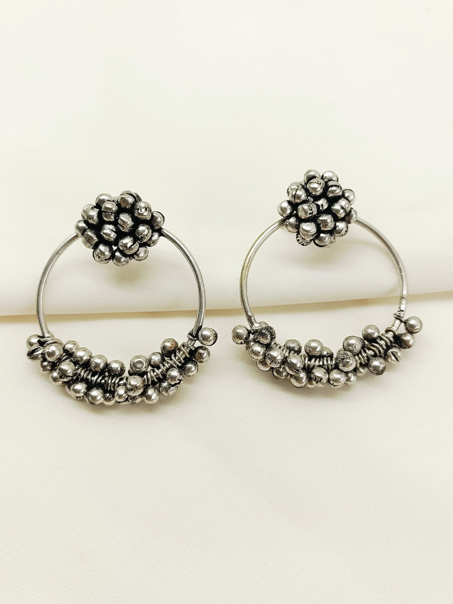 Gitashri Plain Oxidized Earring