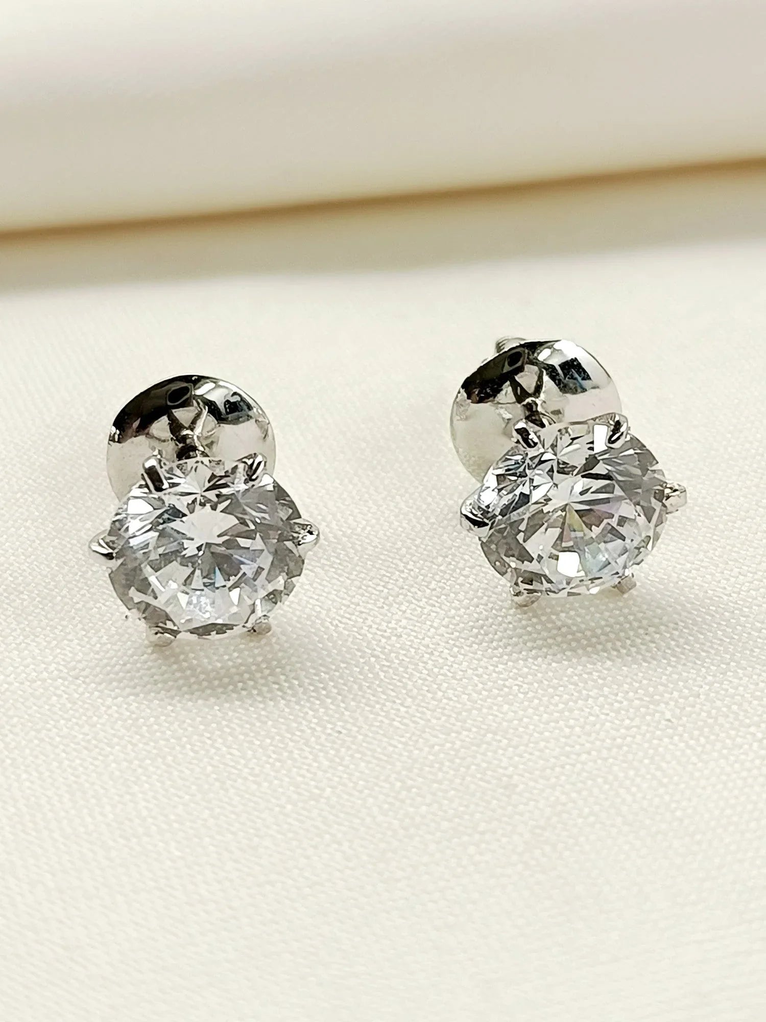 Jennifer 92.5 Silver Swarovski Stone Tops