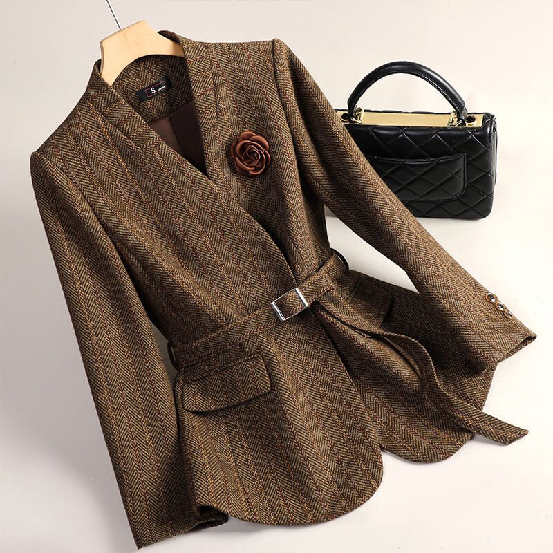 Seraphine Couture Wool Blazer - By Qivii