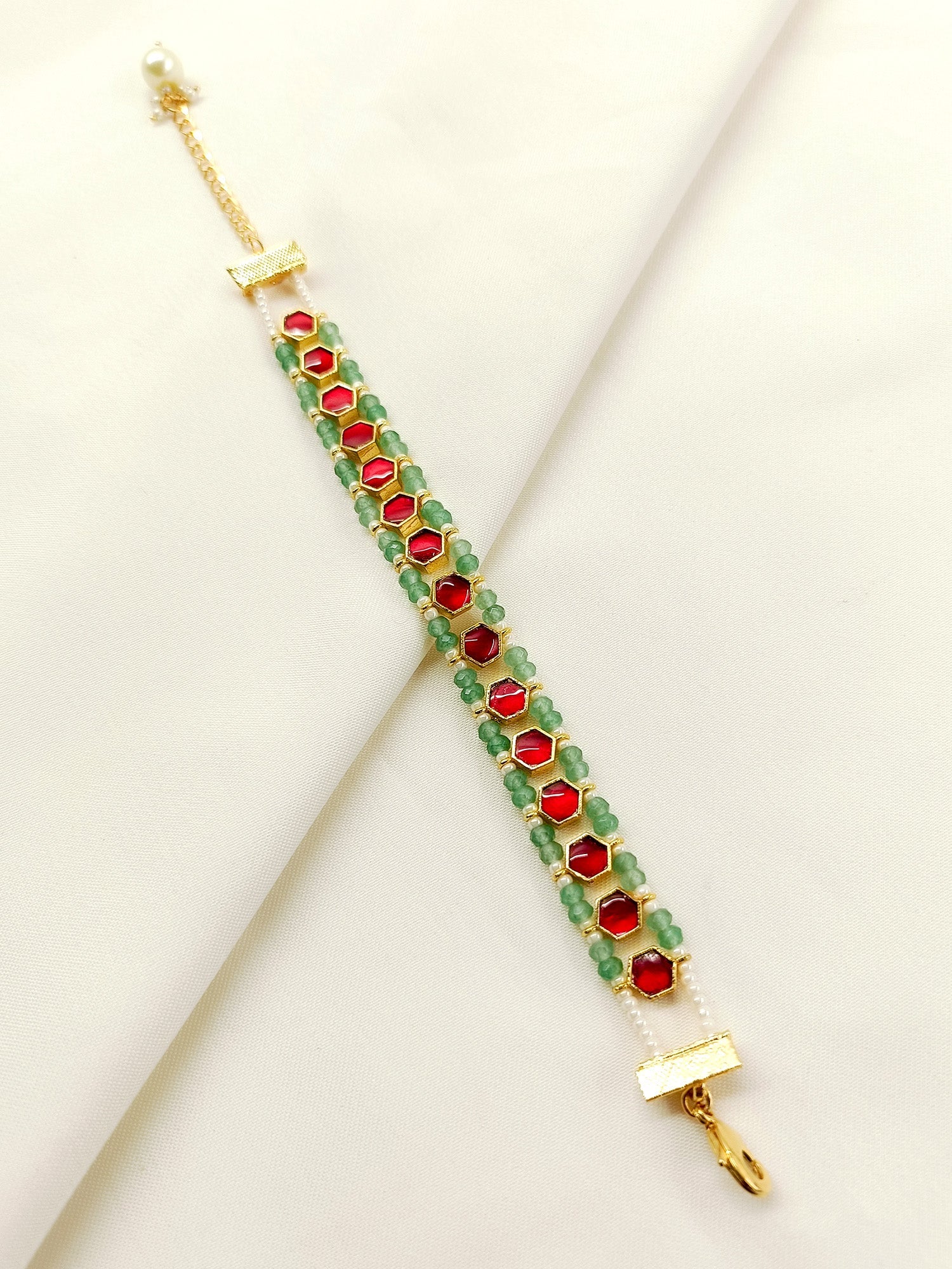 Ipshita R & G Kundan Bracelet