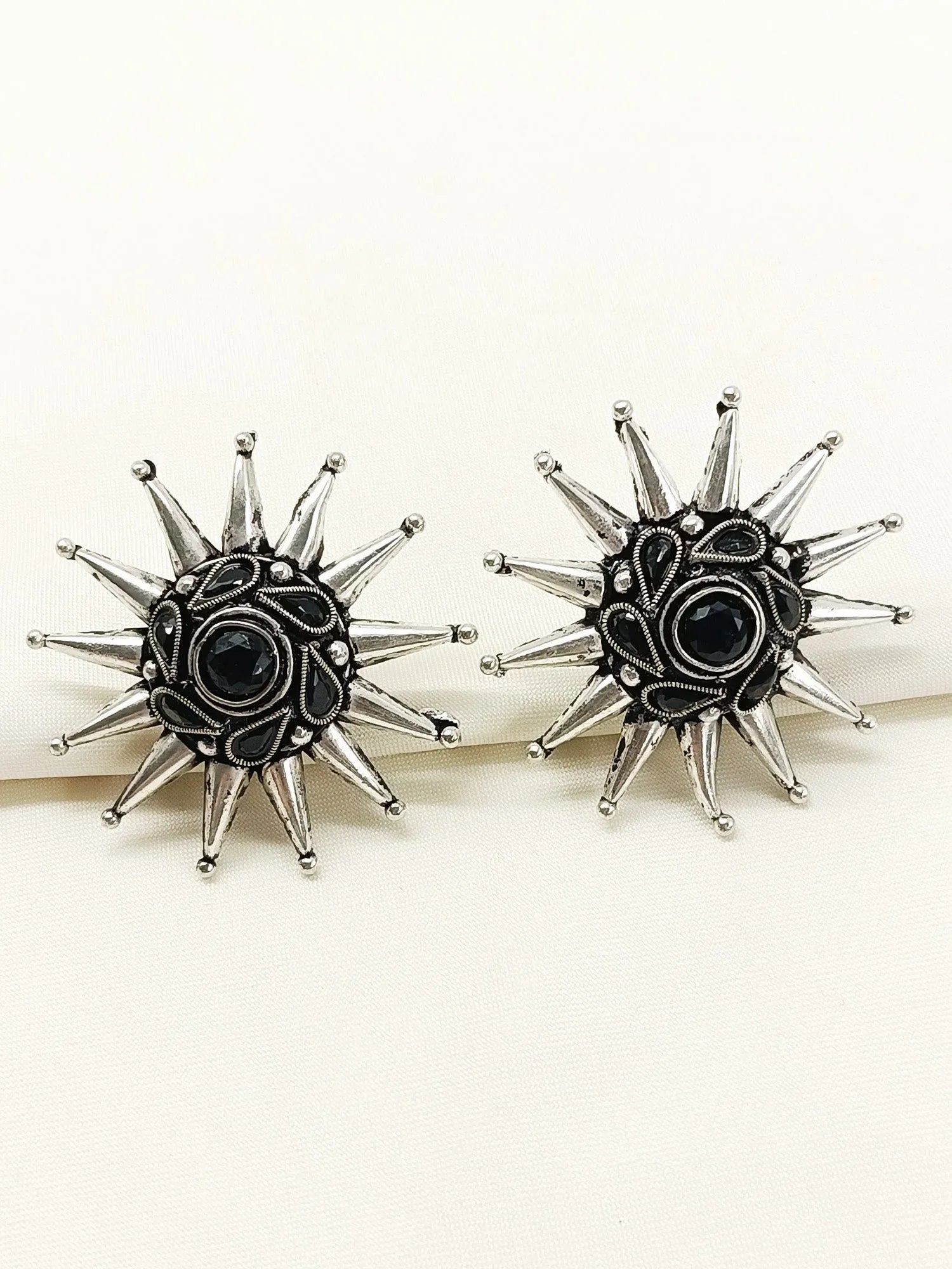 Vimalangi Black Oxidized Tops