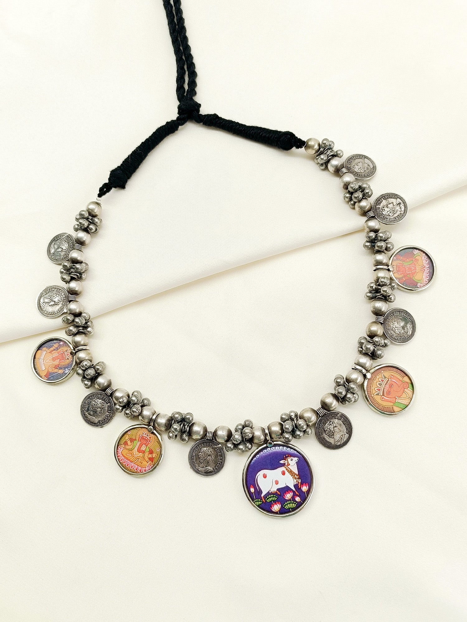 Zurai Multi Colour Oxidized Neckpiece