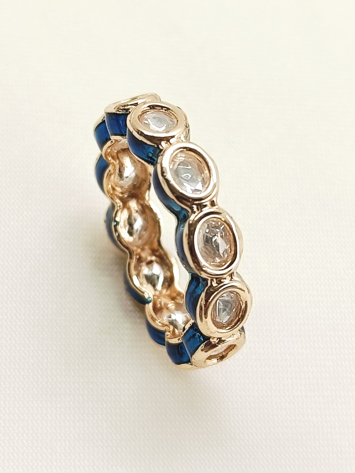 Diyanshi White Kundan Finger Ring