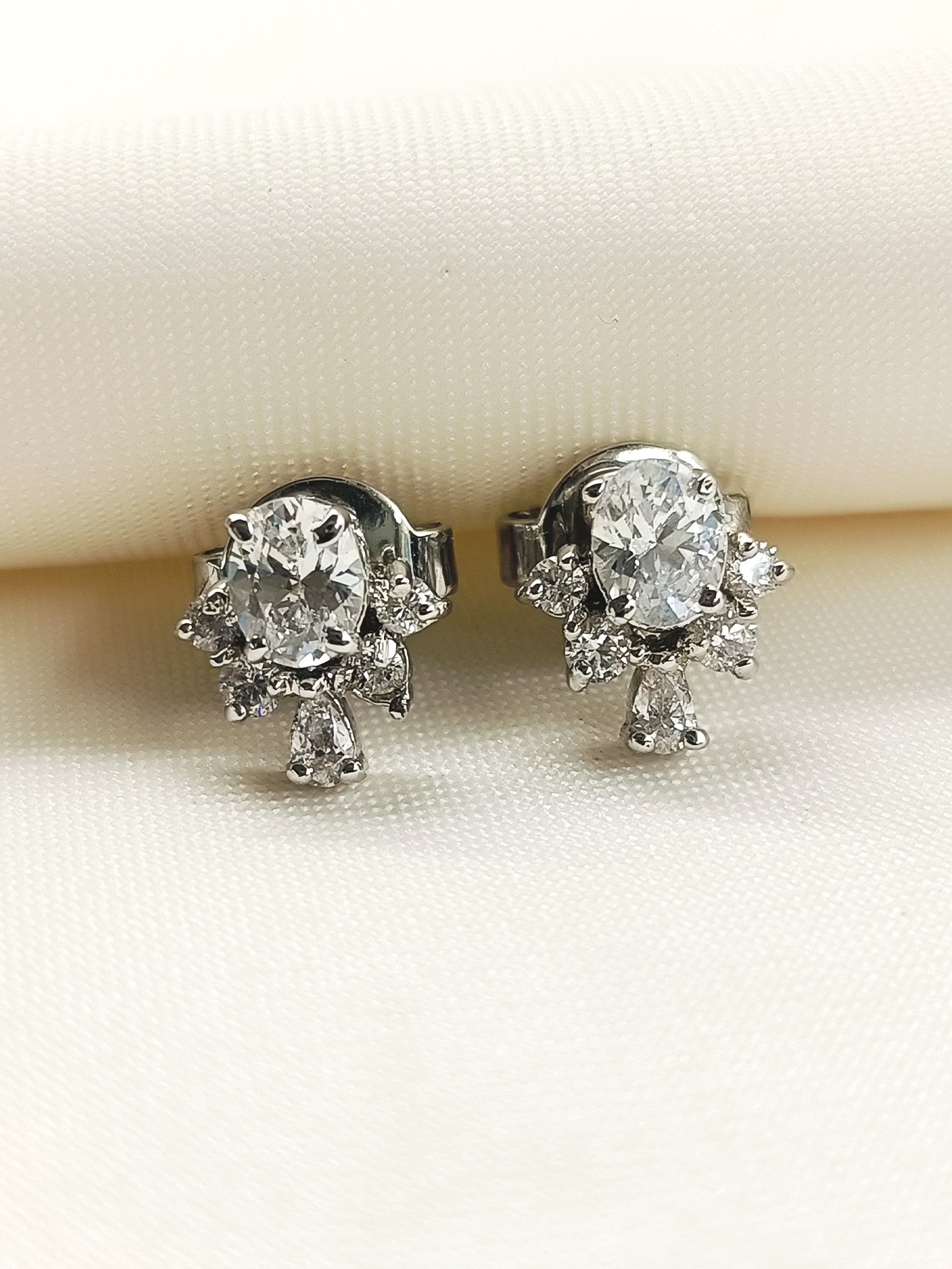 Yamita 92.5 Silver Swarovski Stone Tops - qivii