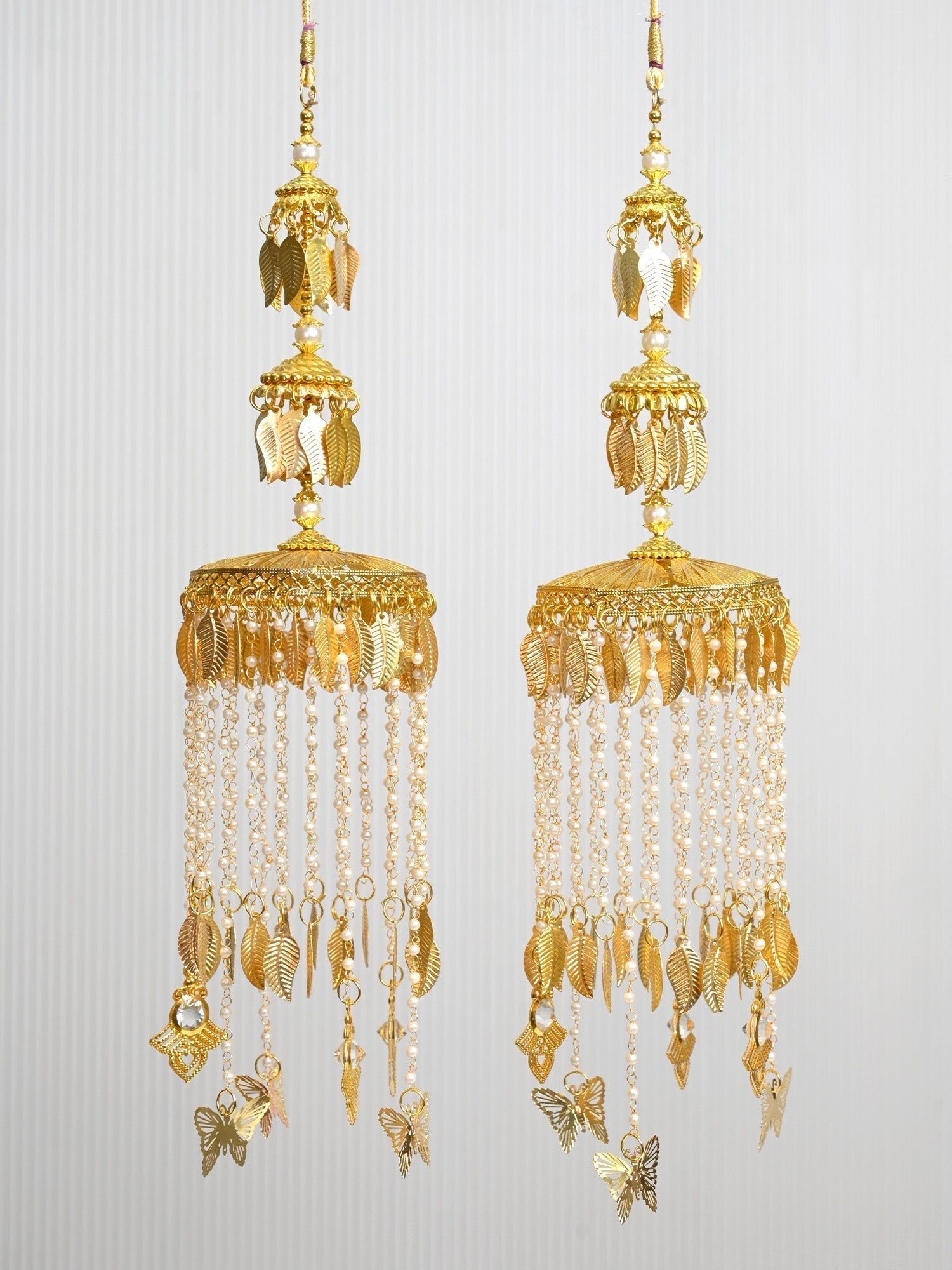 Harita White Pearl Hanging Kalire - qivii