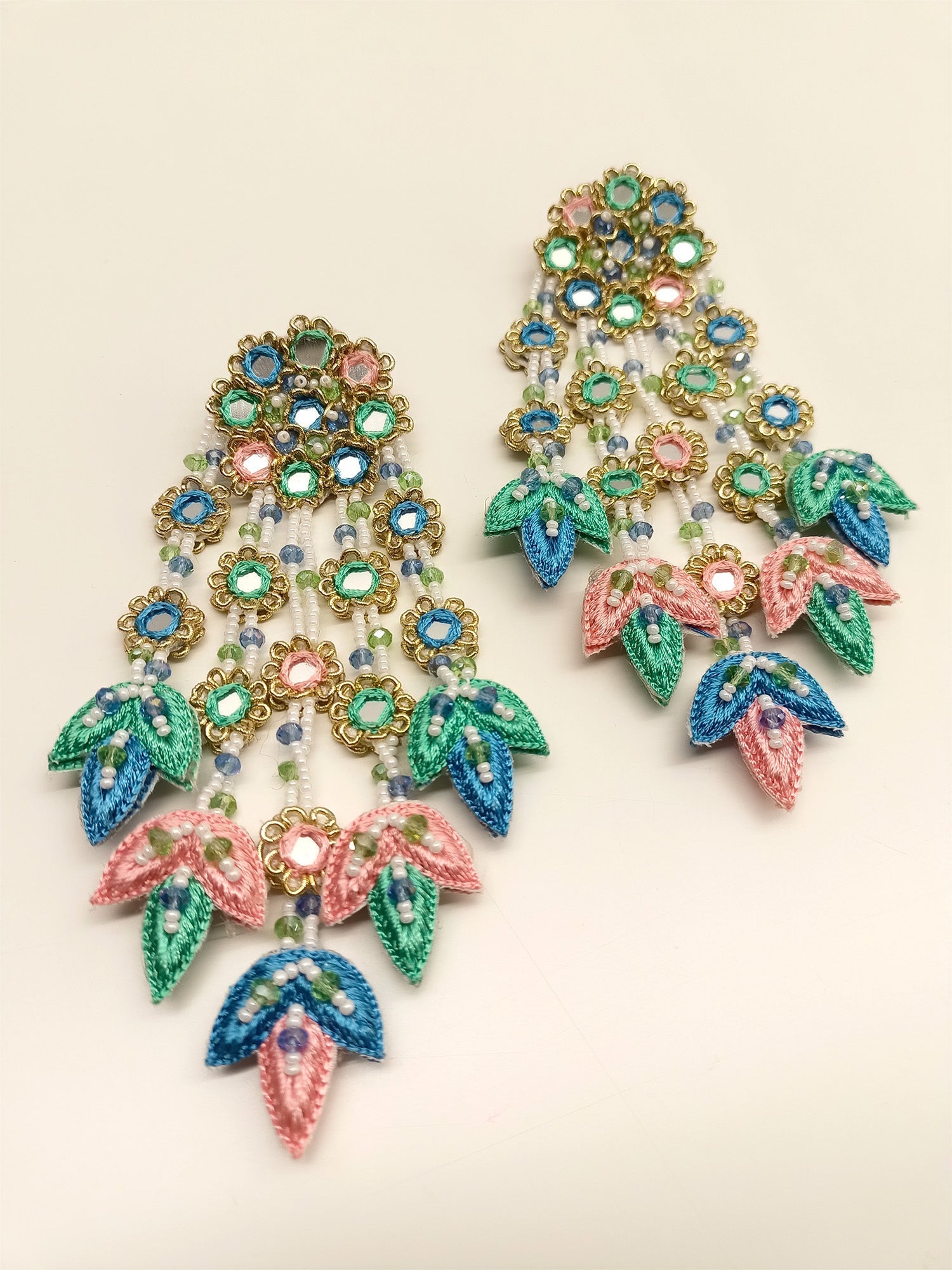 Samridhi Multi Colour Handmade Earrings - qivii