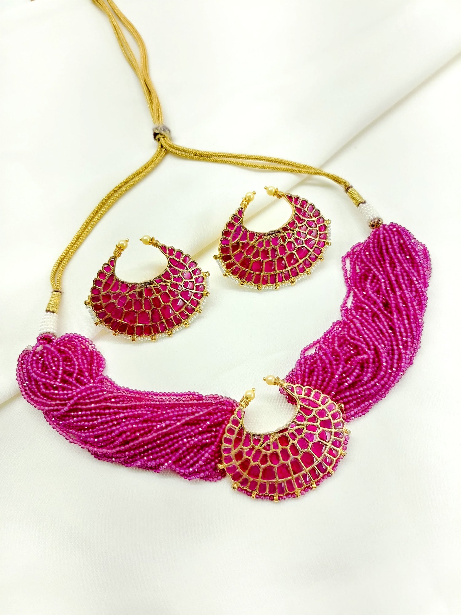 Rahika Ruby Kundan Choker Set