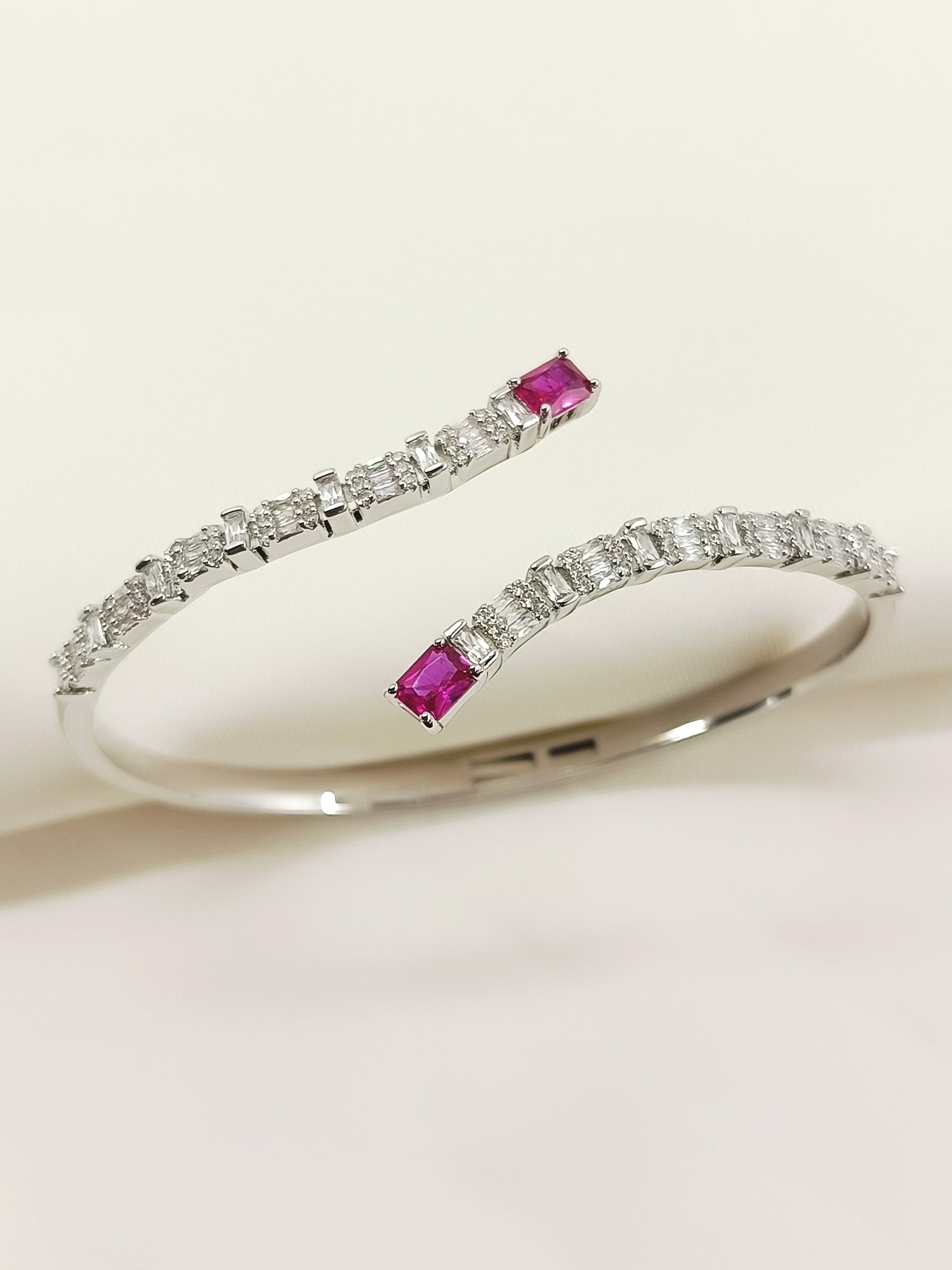 Harper Ruby American Diamond Bracelet