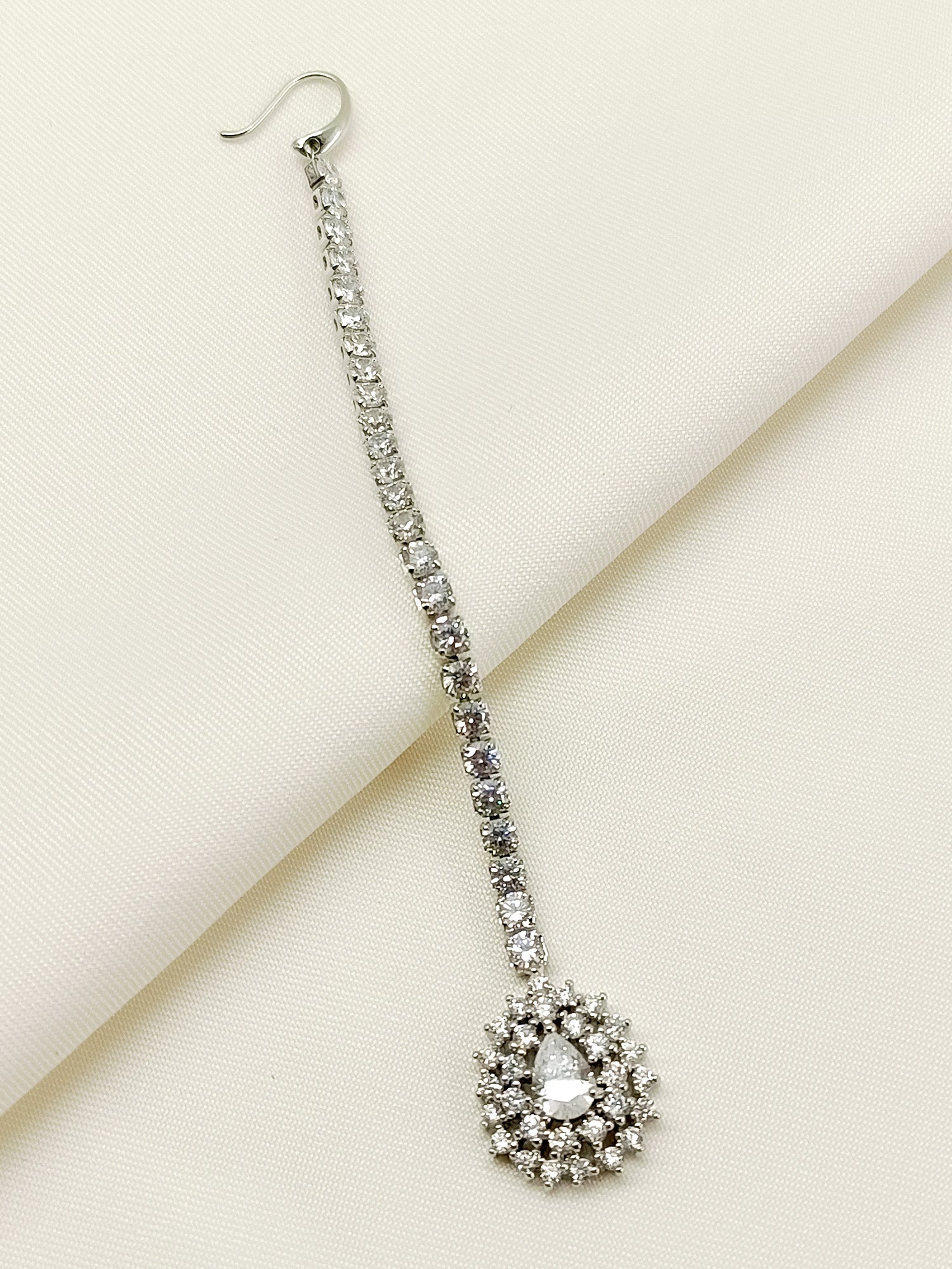 Urula White American Diamond Teeka