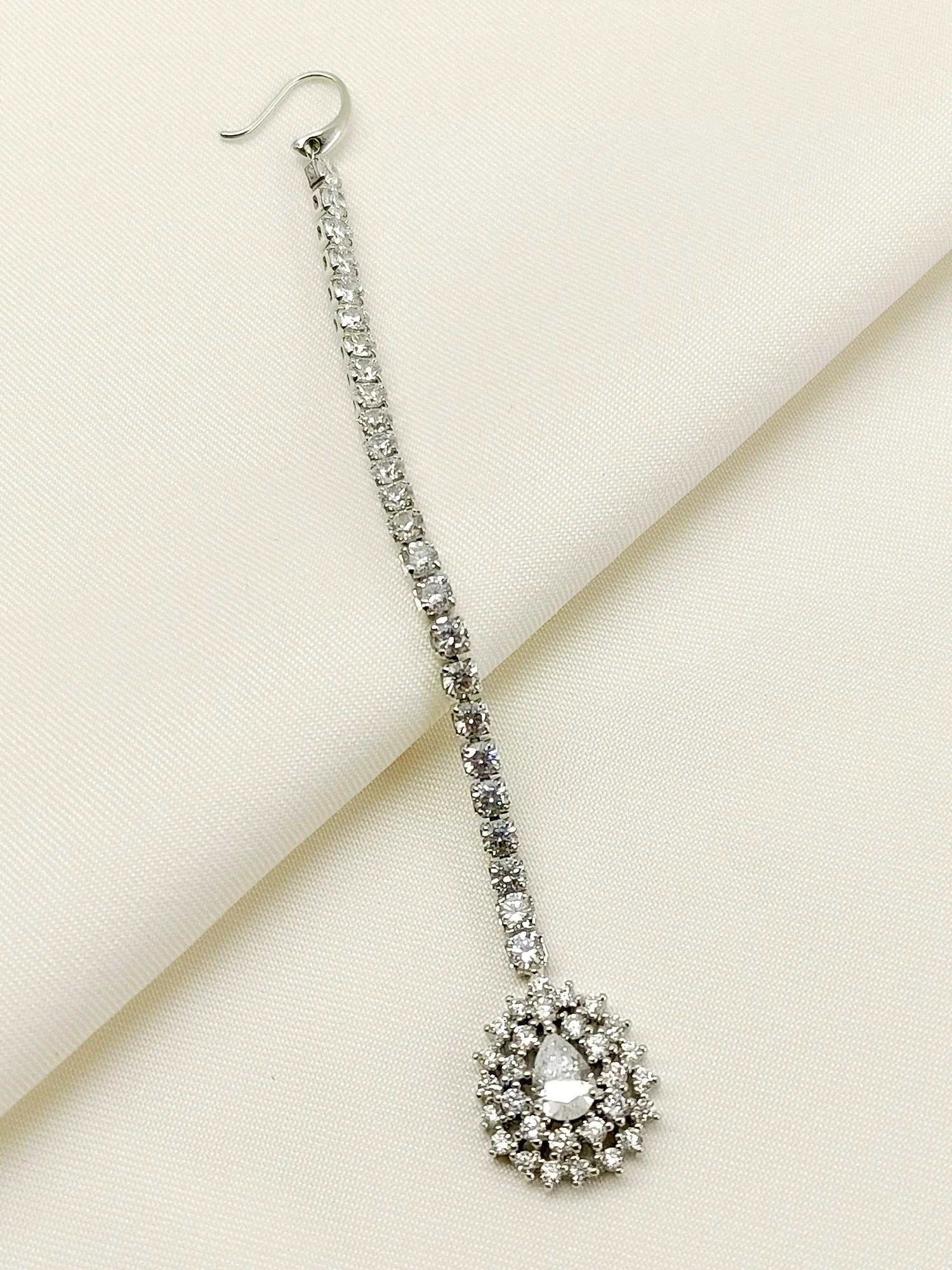 Urula White American Diamond Teeka