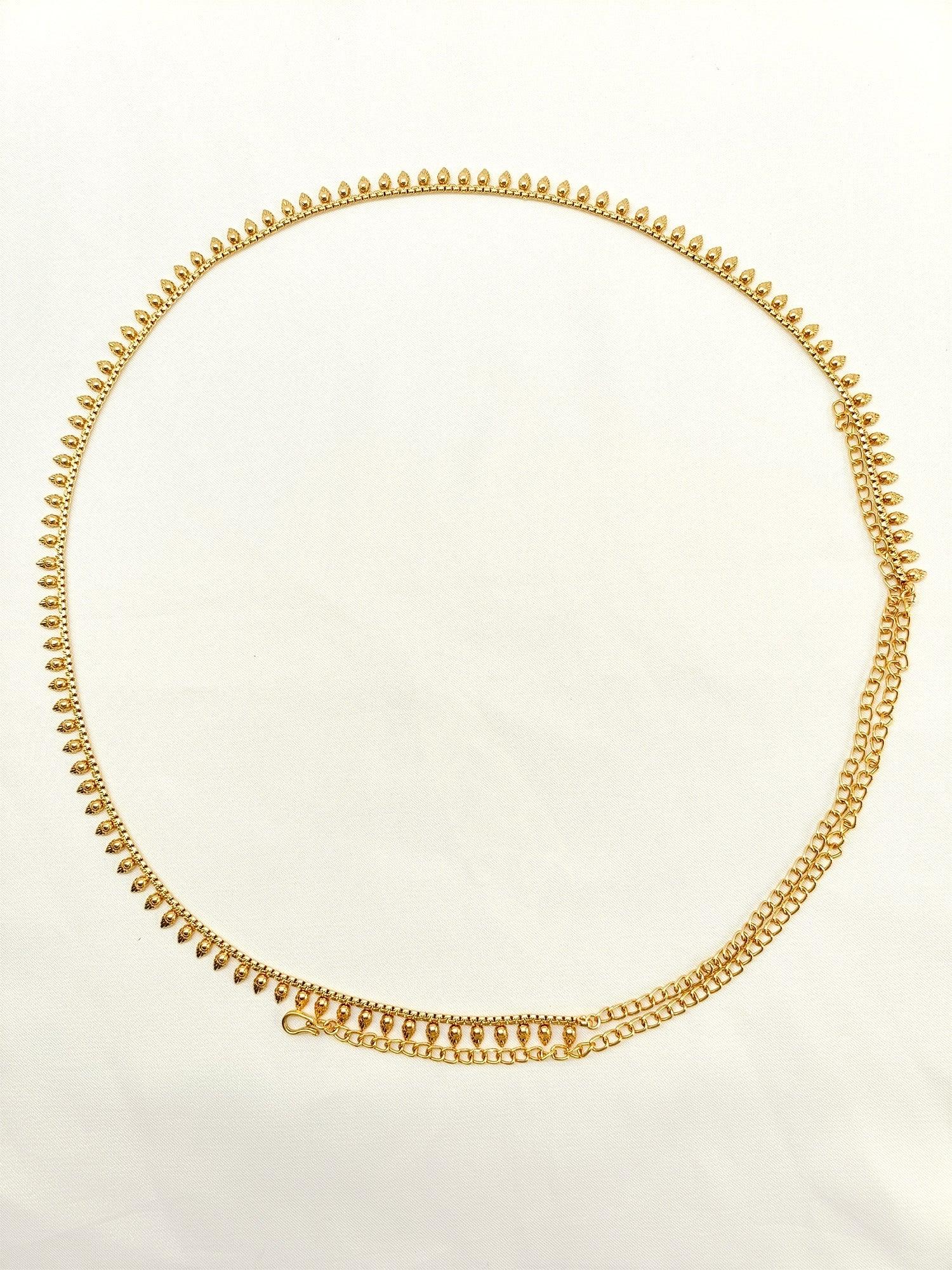 Abeera Plain Antique Waist Belt/kamar Bandh