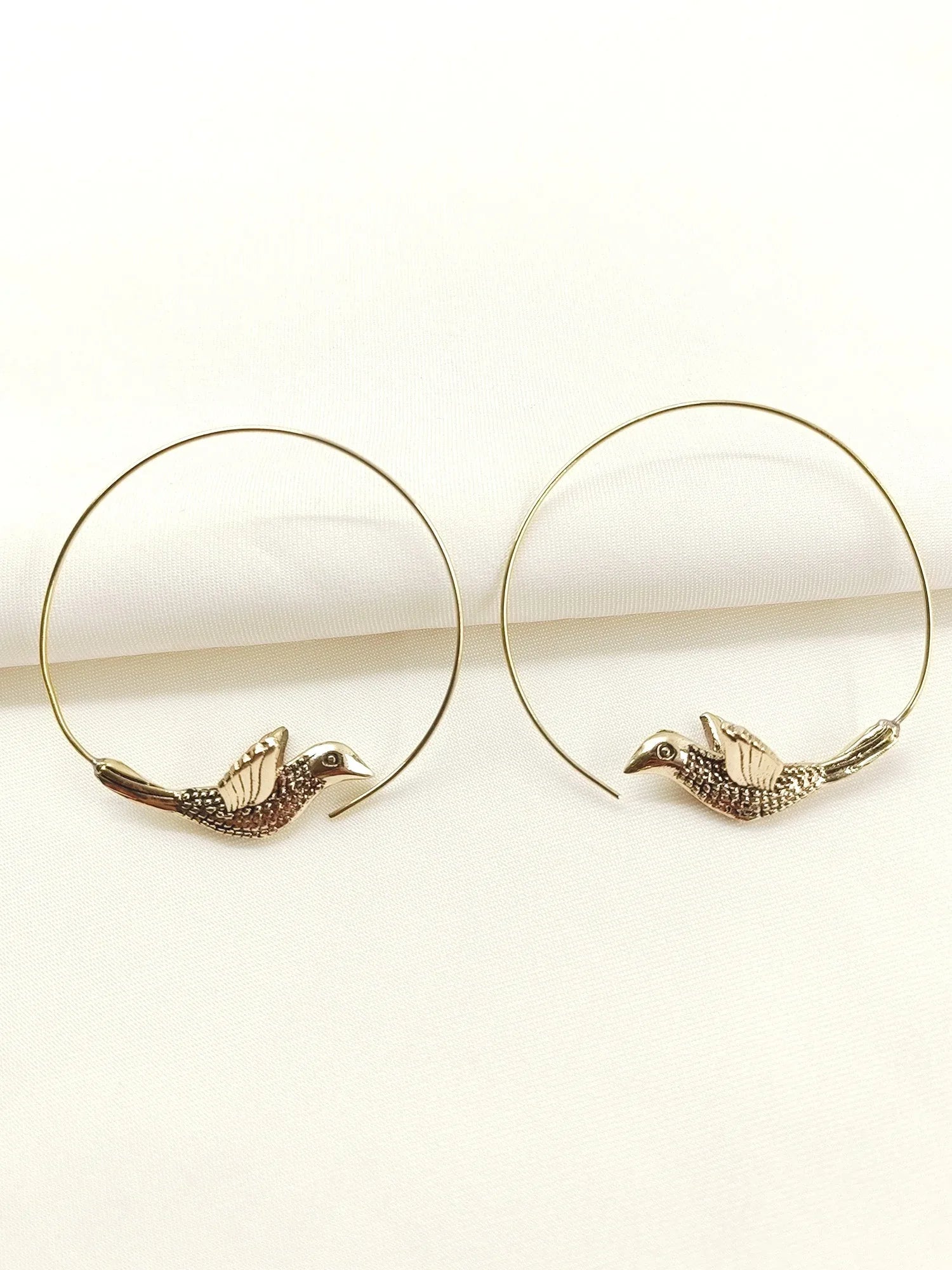 Anugya Golden Western Earrings