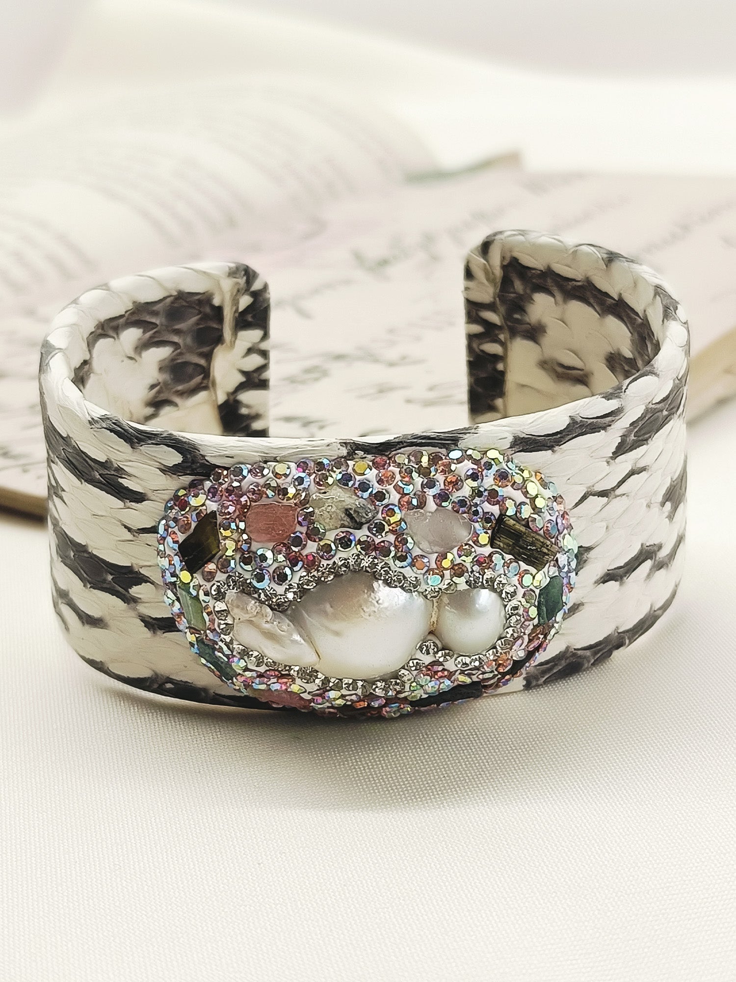 Arachnid White Western Bracelet