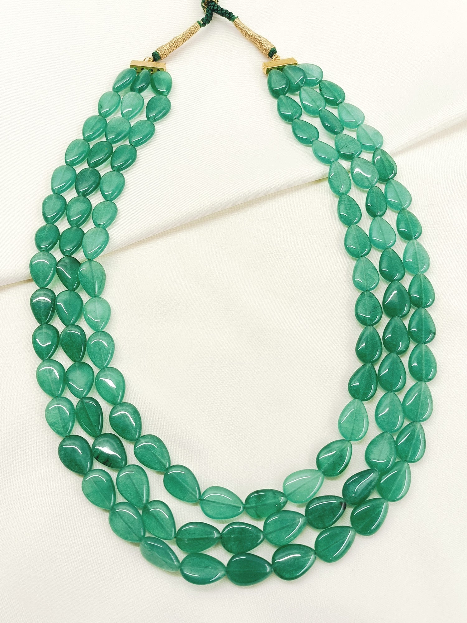Reyansh Green Beads Groom Neckpiece