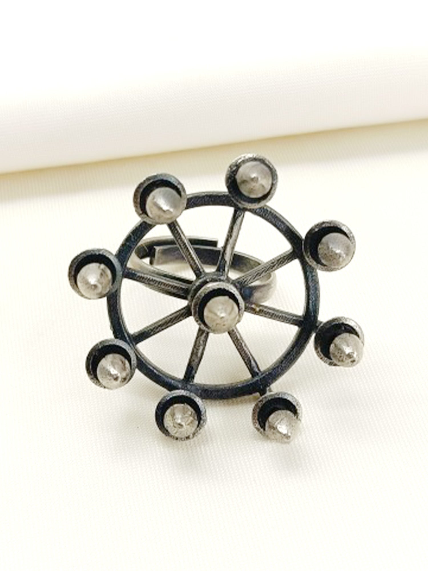 Charmi Plain Oxidized Finger Ring