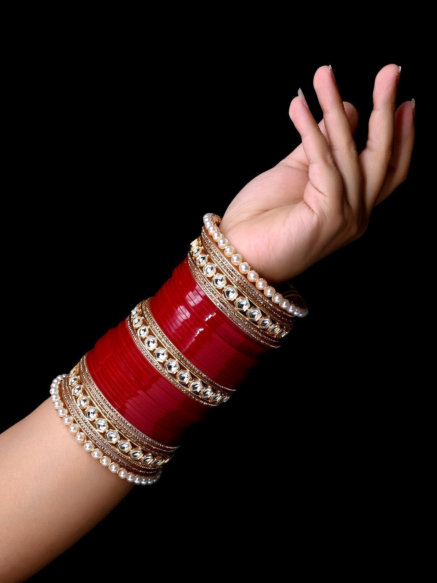 Estaa Kundan Bridal Chura - qivii