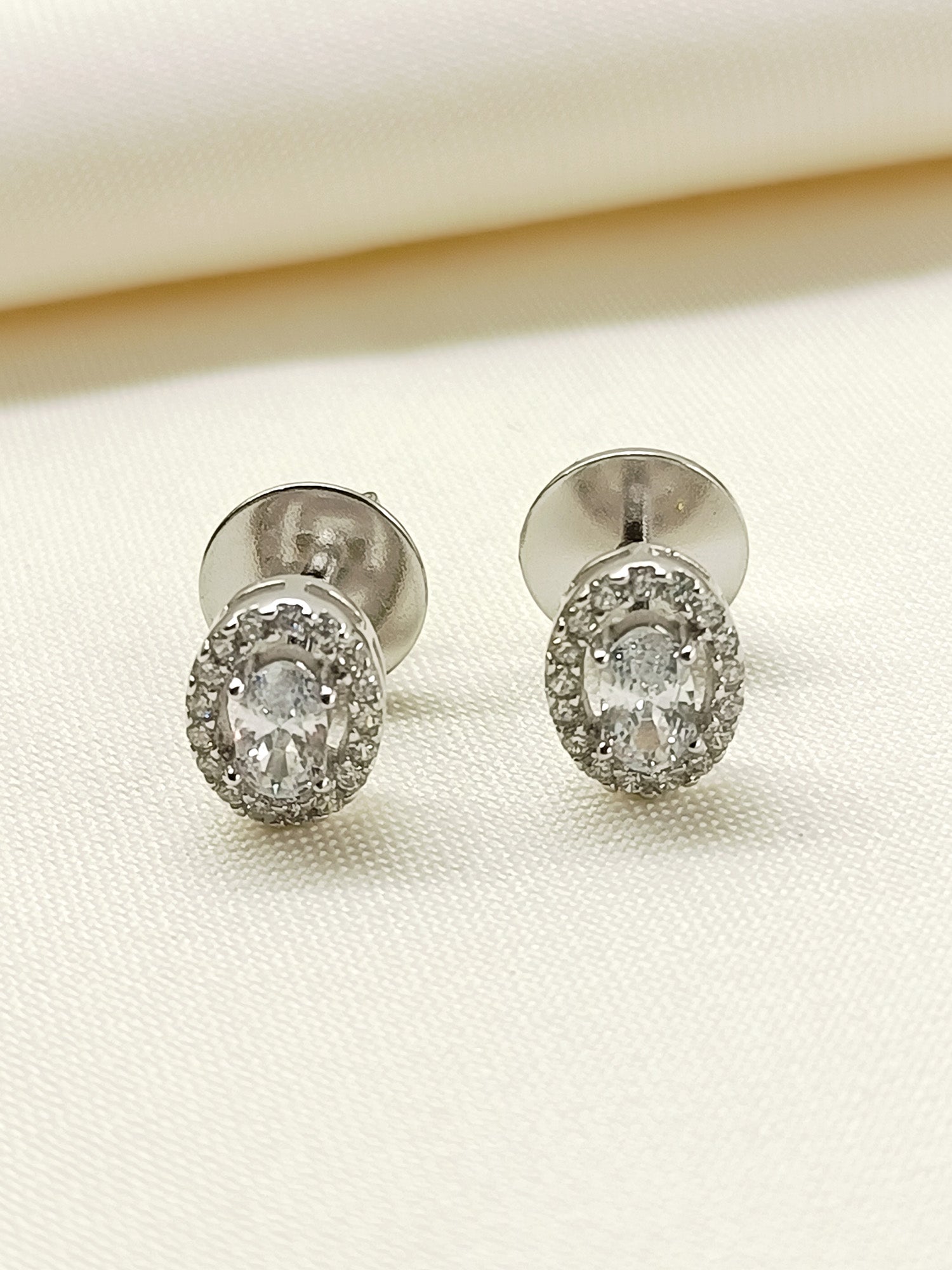 Hema 92.5 Silver Swarovski Stone Tops - qivii