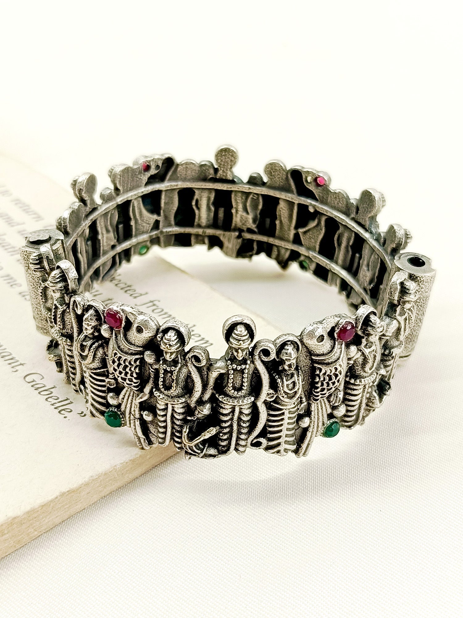 Arysa R & G Ram Ji Oxidized Kada - qivii