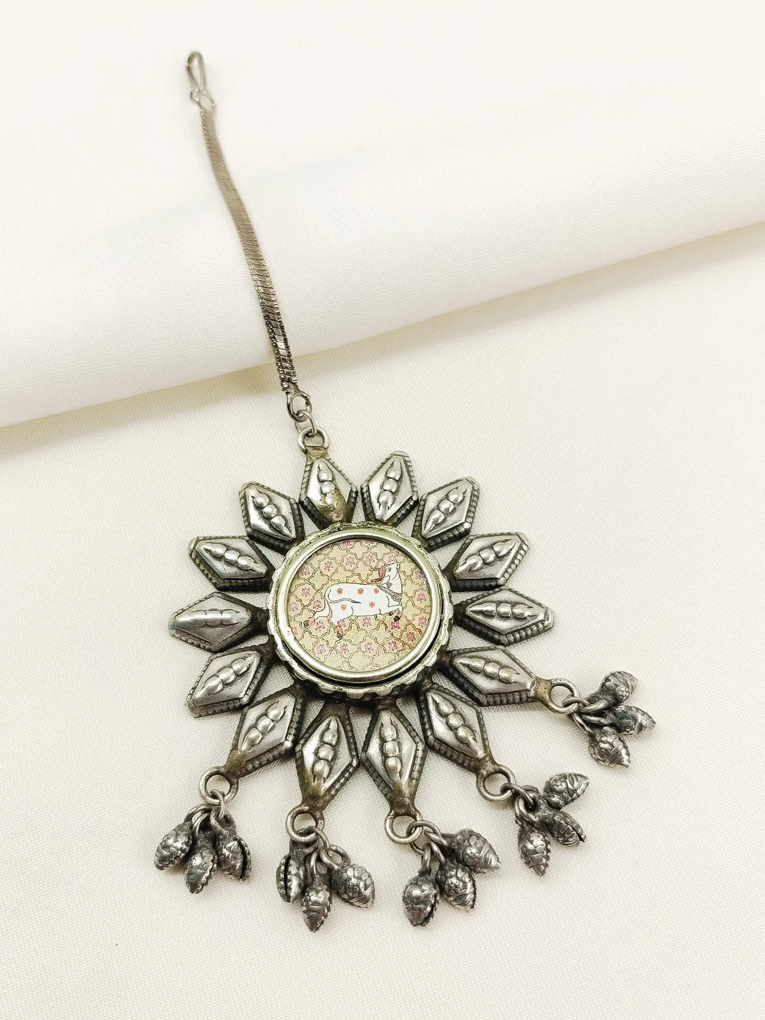 Niranjana Multi Colour Oxidized Maangteeka