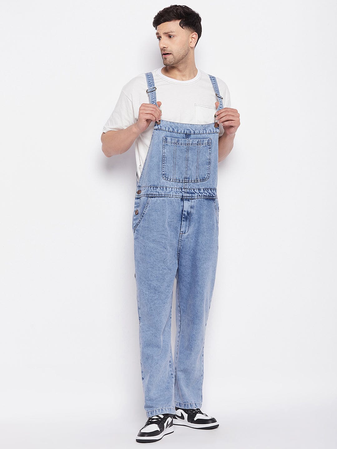 Blue Baggy Carpenter Dungaree