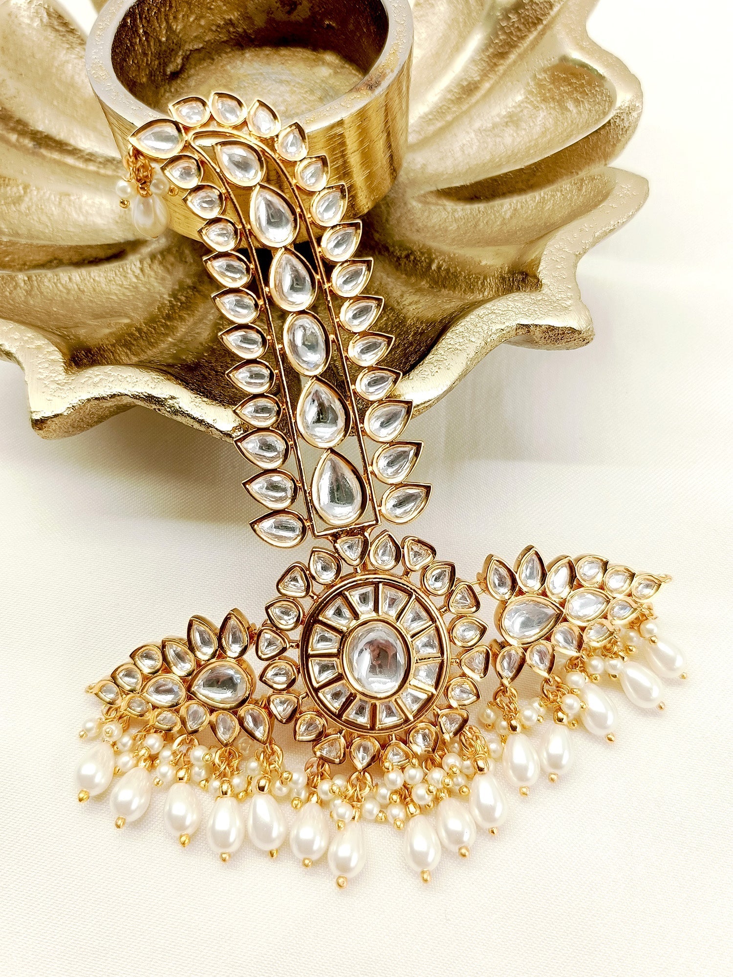 Veer White Kundan Dulha Kalgi - qivii