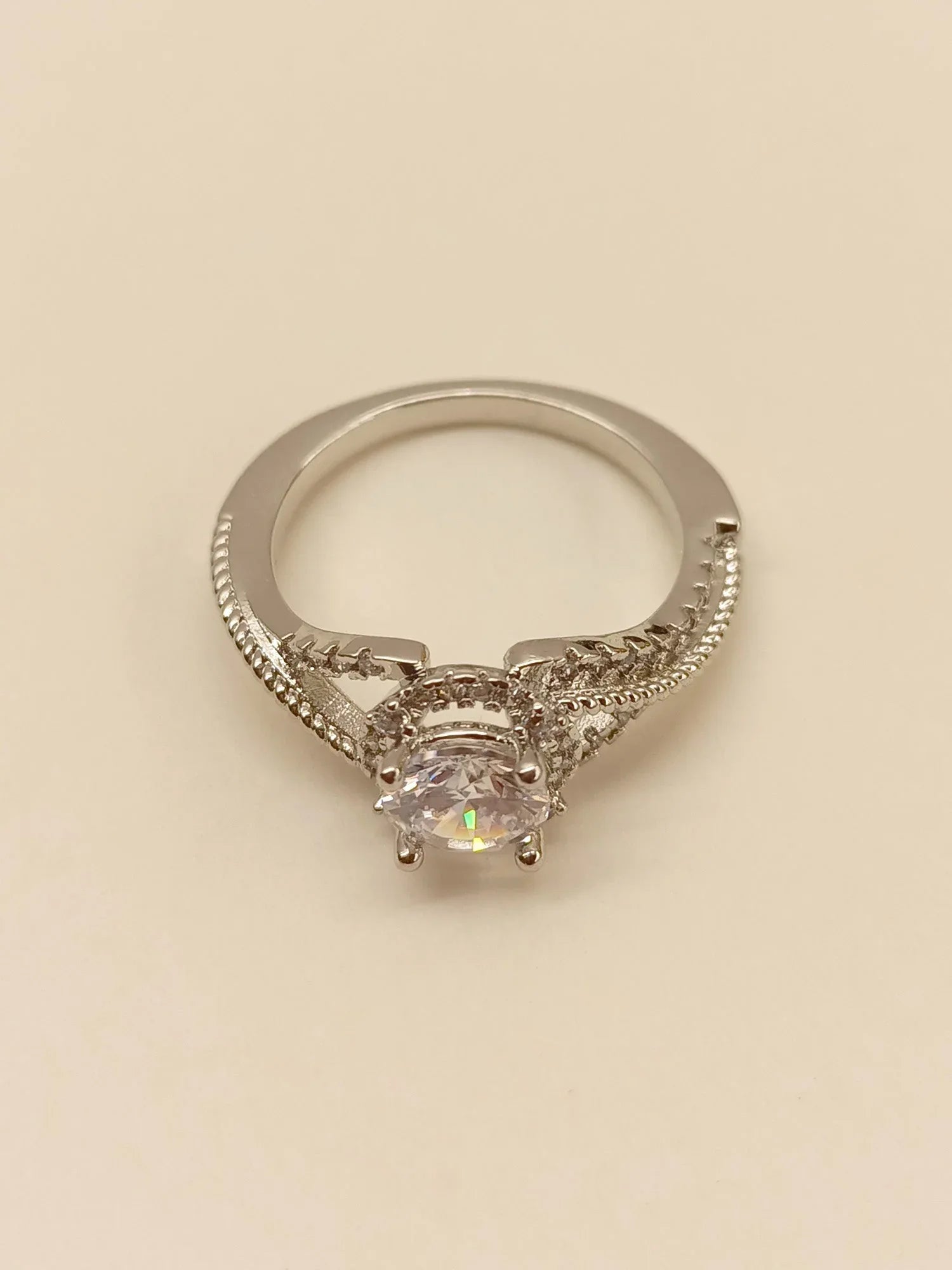 Wayaki American Diamond Finger Ring