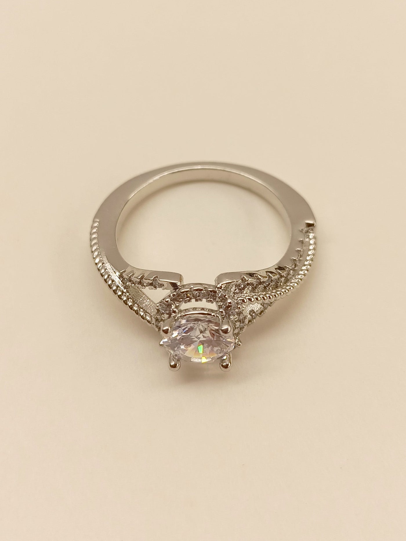 Wayaki American Diamond Finger Ring