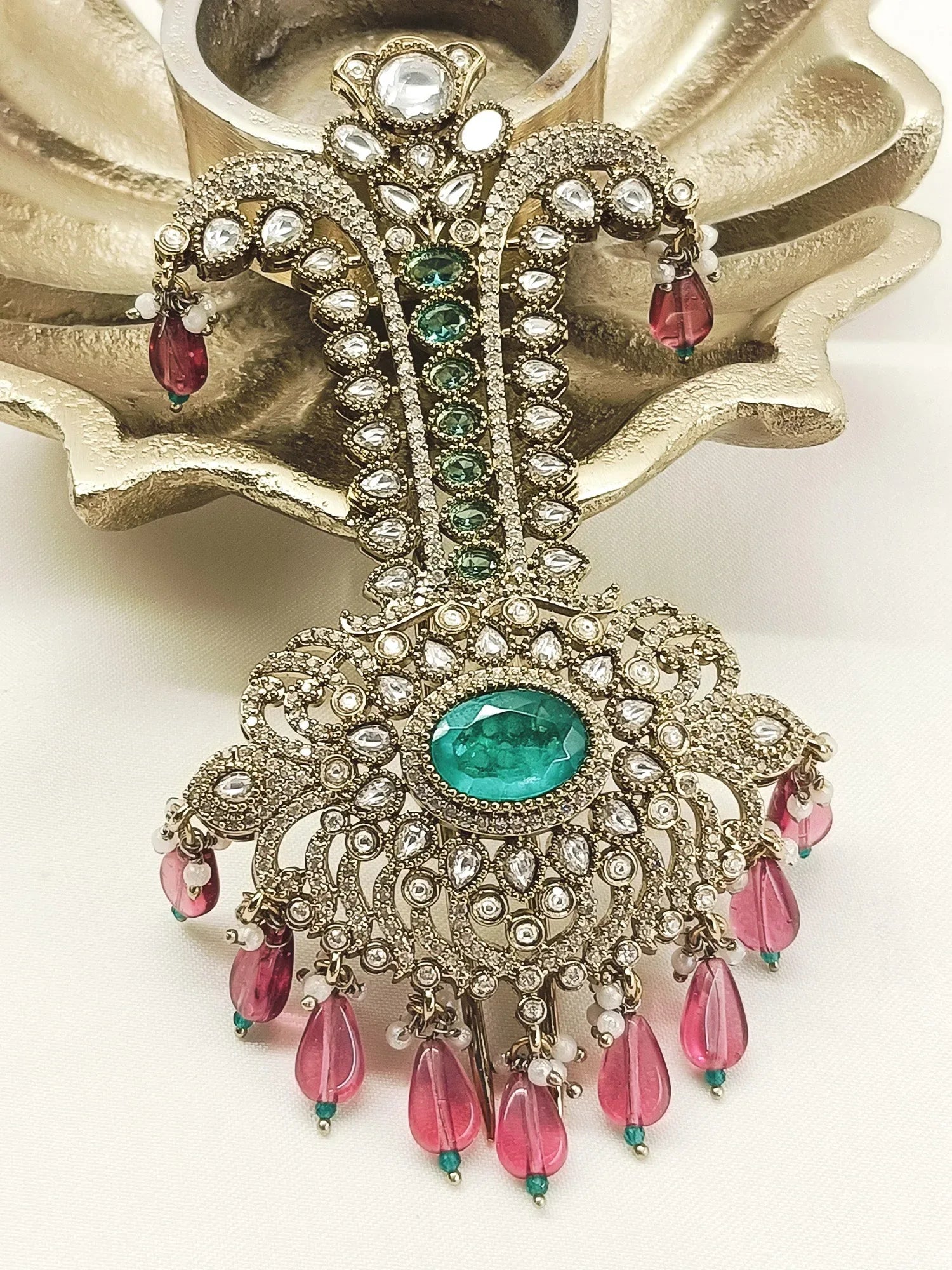 Kavish Mint Green Dulha Kalgi