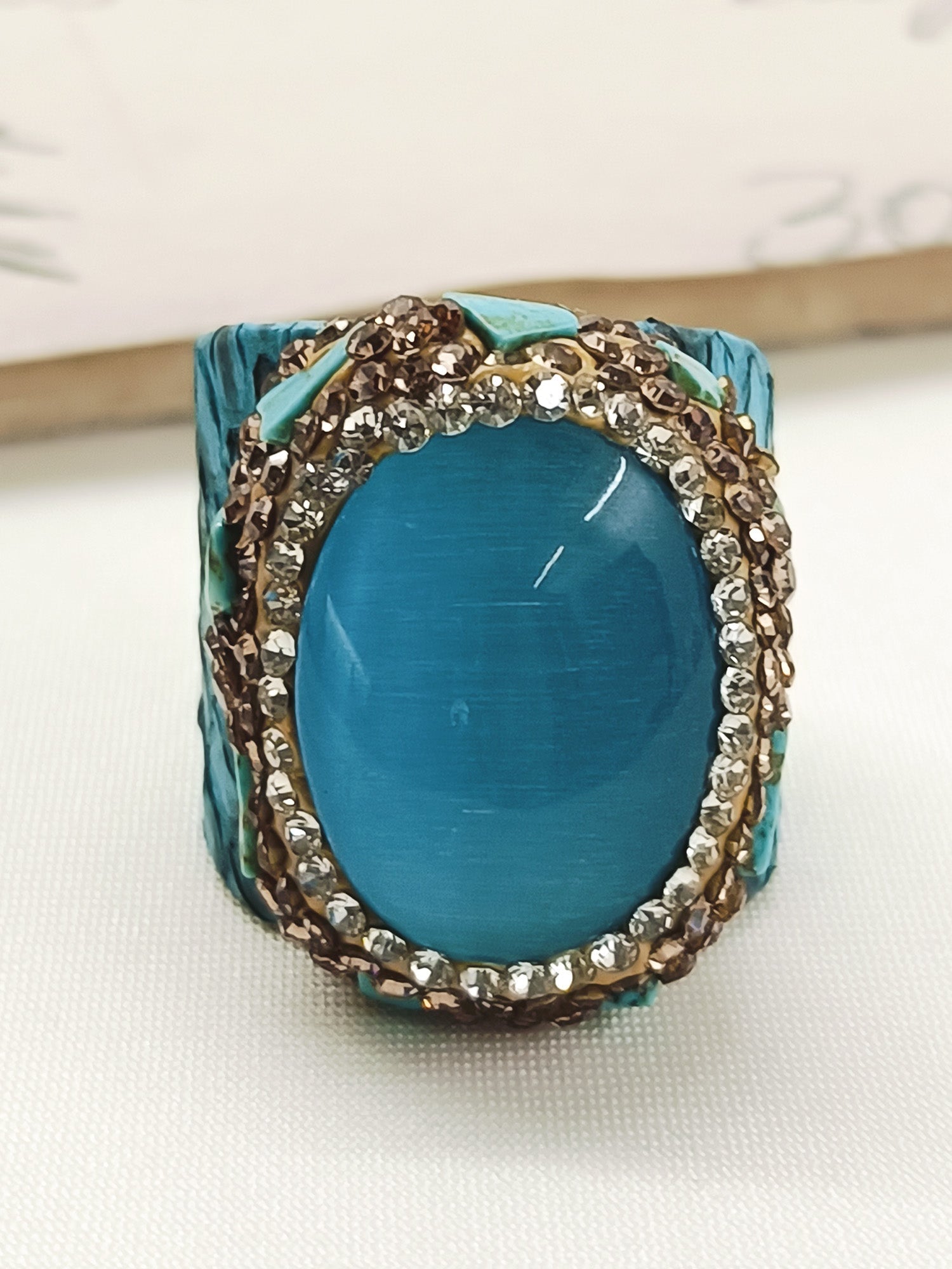Gori Firozi Western Finger Ring