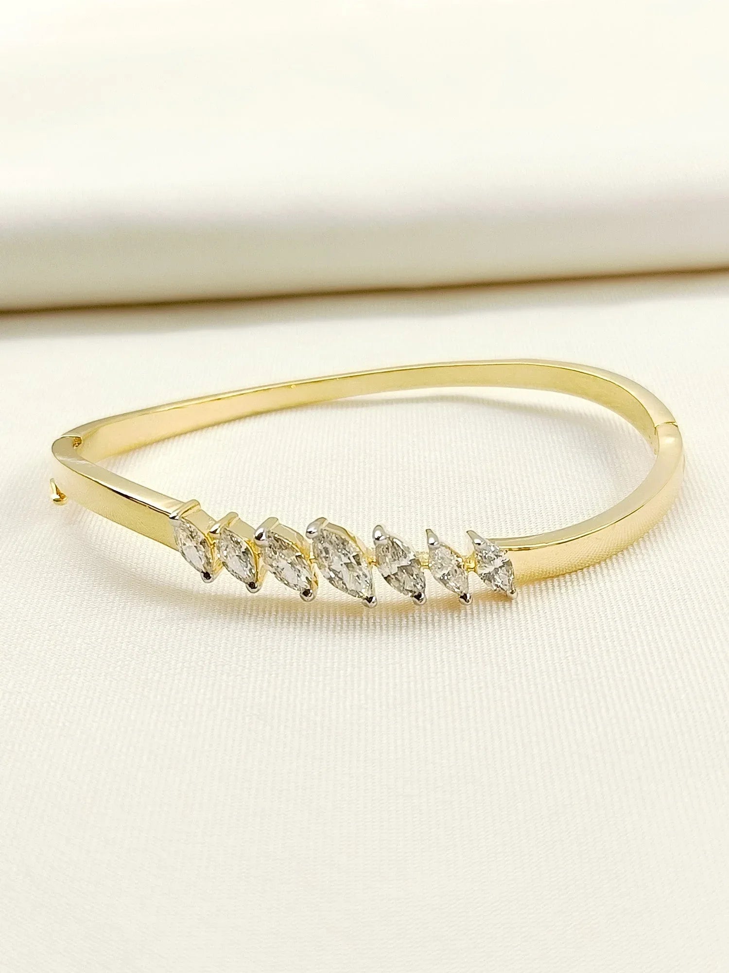 Meera 92.5 Silver Swarovski Stone Bracelet
