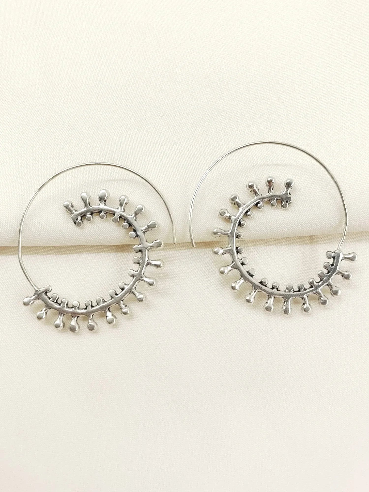 Wishi Silver Western Earrings