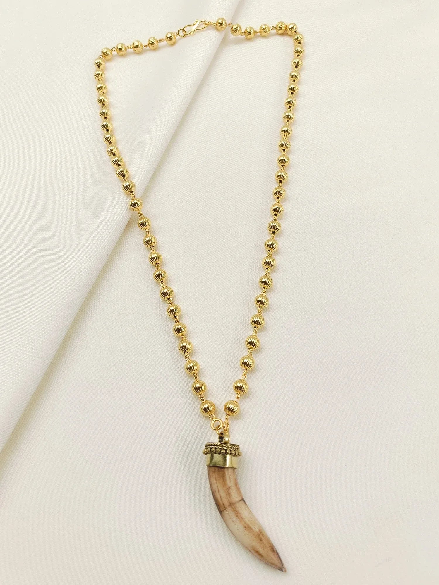 Katha Brown Bone Men's Neckpiece