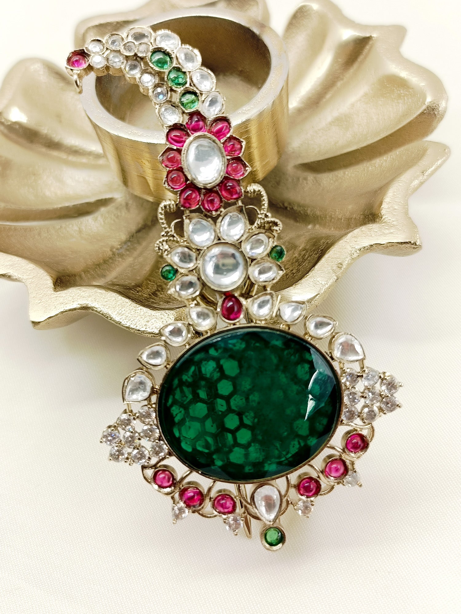 Drashan Groom Mala And Kalgi In Green