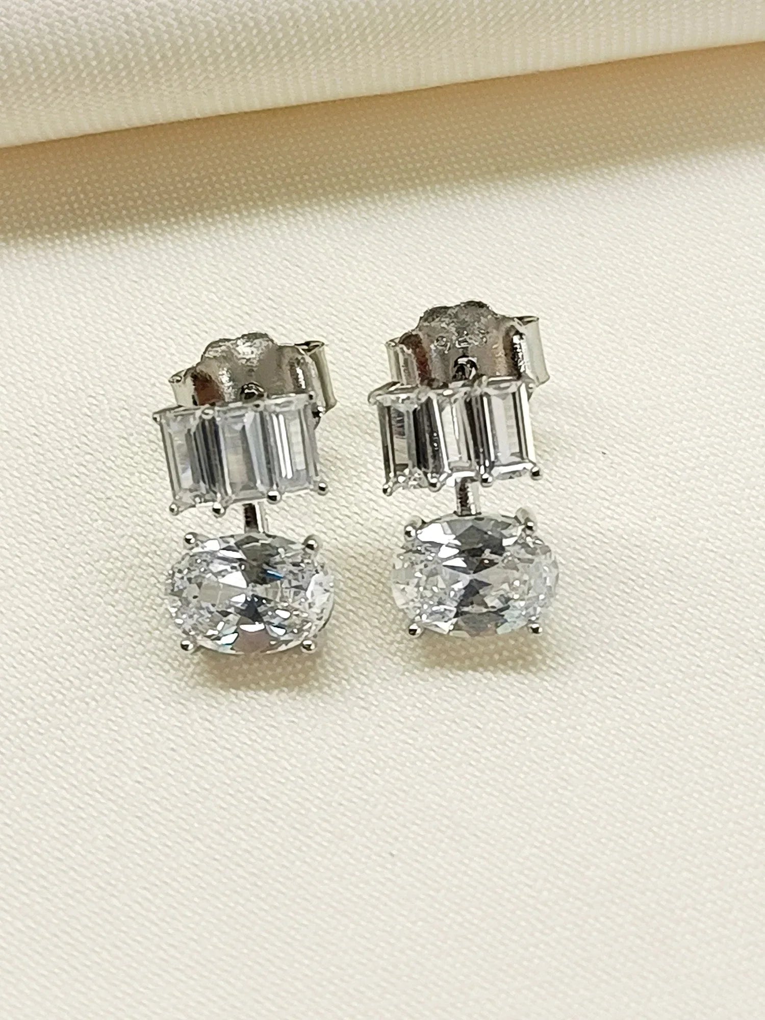 Simran 92.5 Silver Swarovski Stone Tops