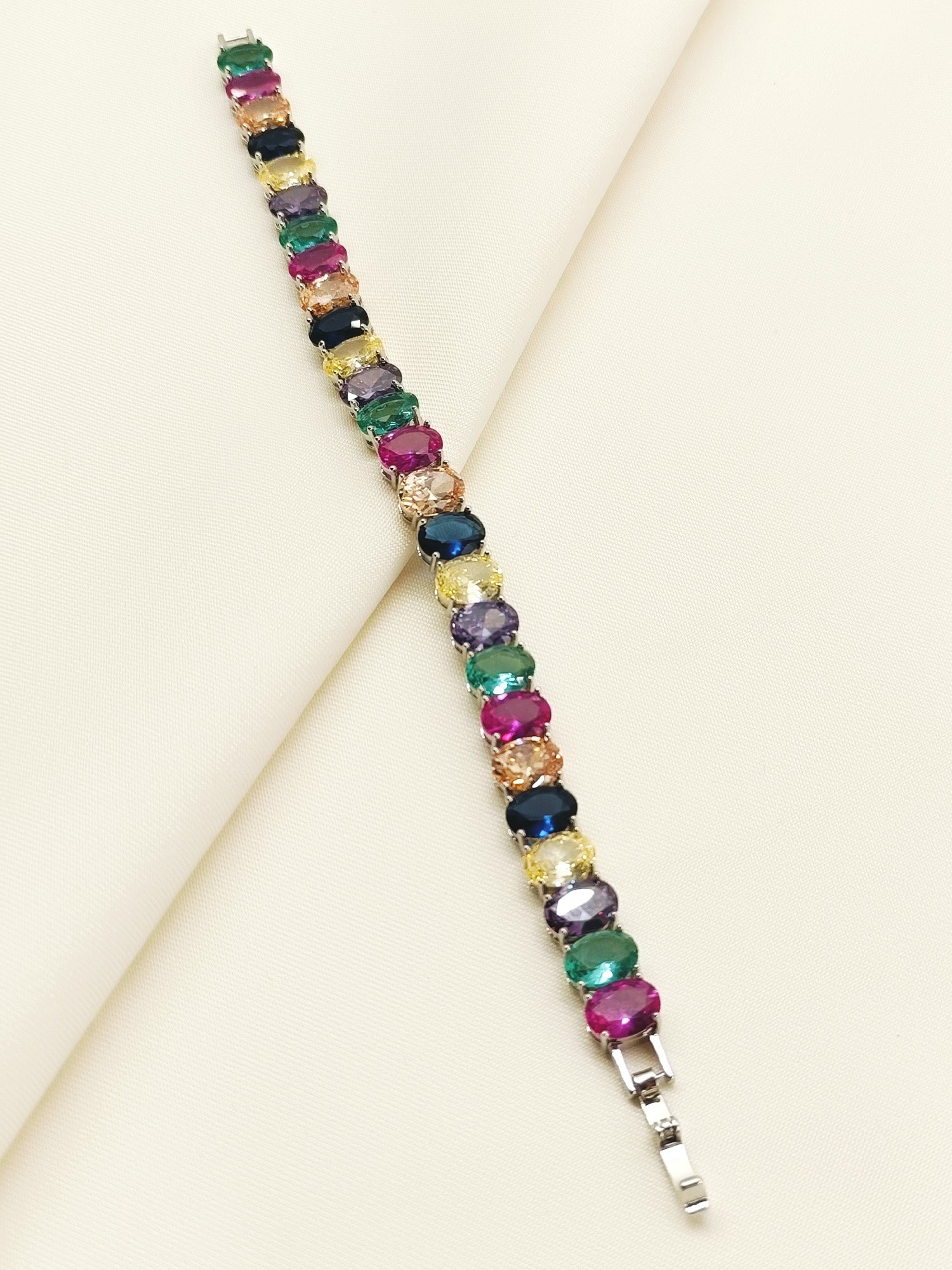 Bhumi Multi Colour American Diamond Bracelet