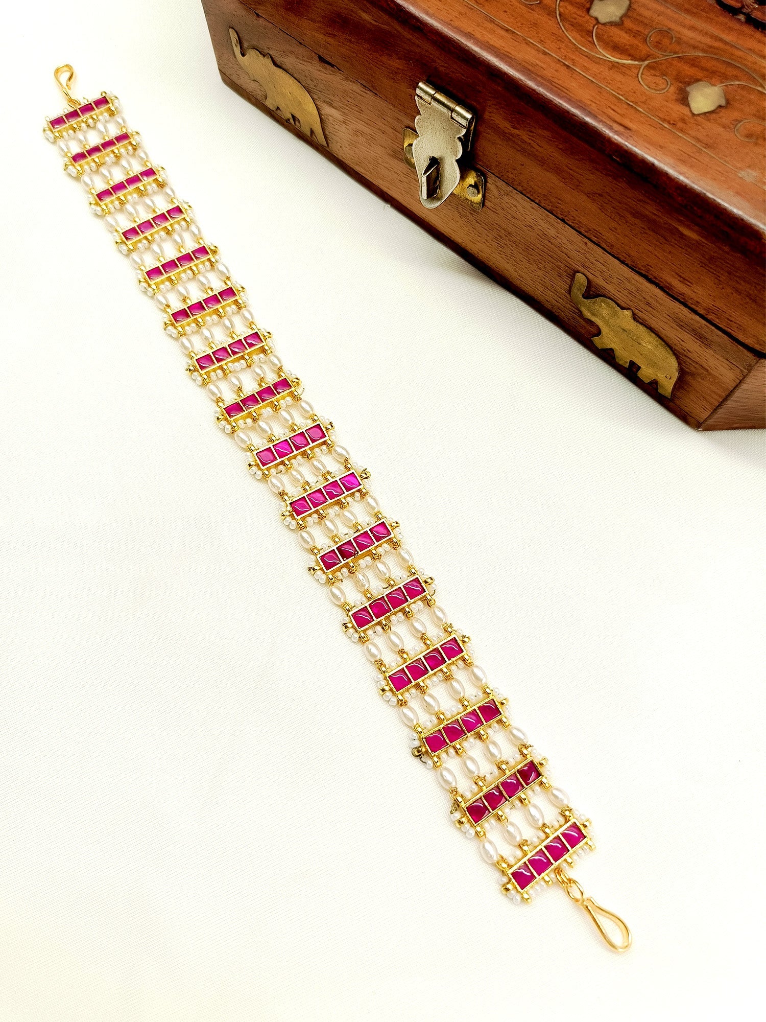 Dania Ruby Kundan Sheeshpatti