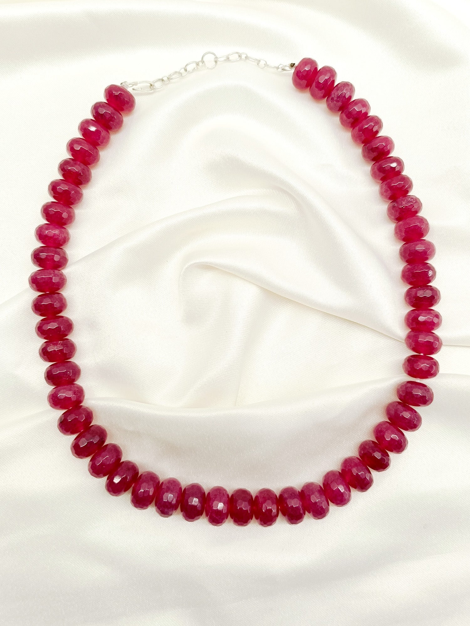 Faye Ruby Beads Neckpiece - qivii